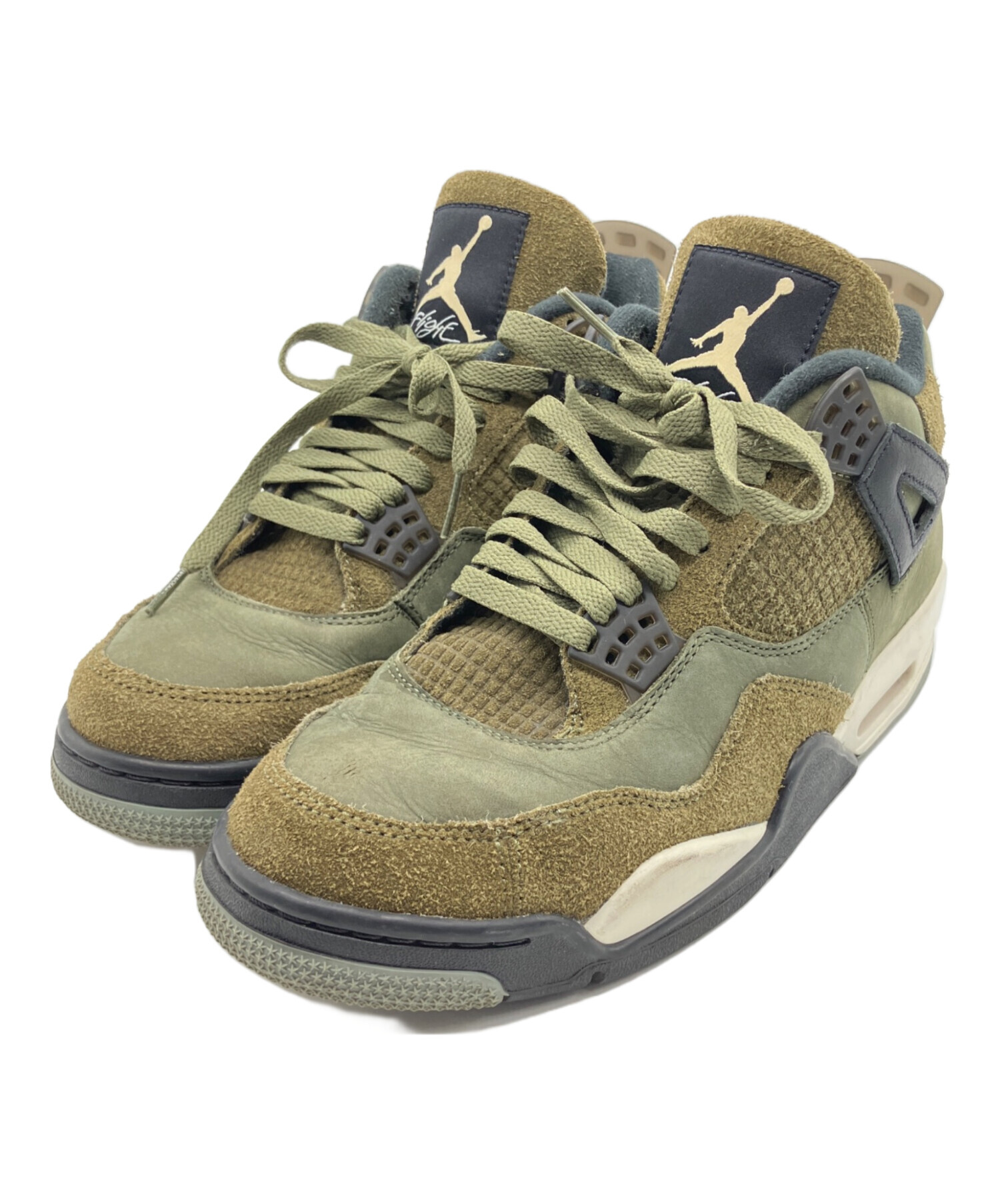 中古・古着通販】NIKE (ナイキ) AIR JORDAN 4 RETRO SE CRAFT オリーブ 