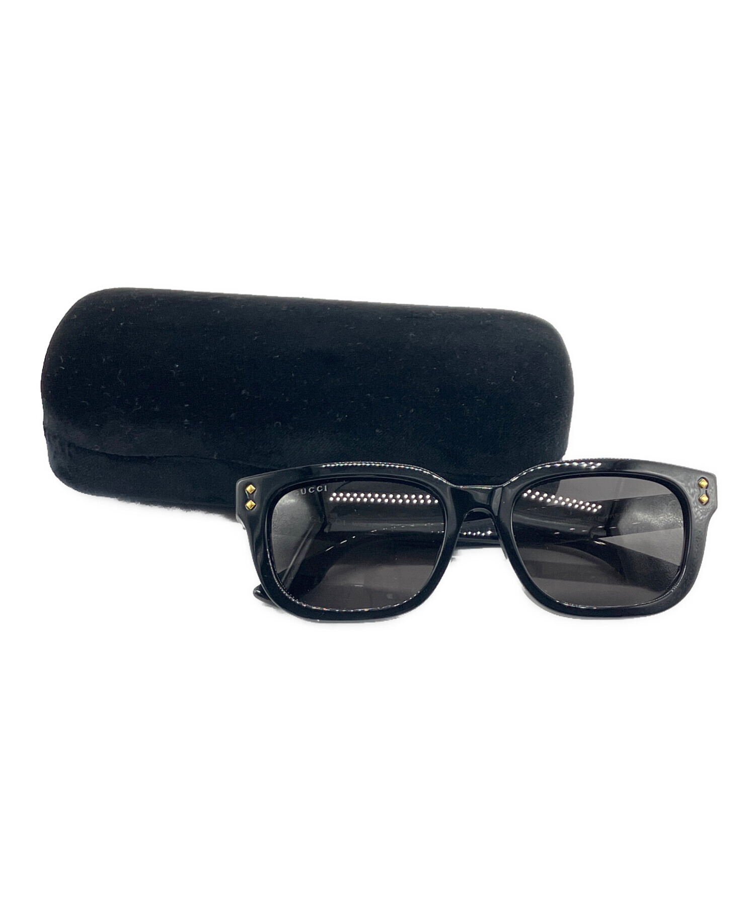 C▲ほぼ 未使用 美品▲GUCCI グッチ サングラス GG 0050SA－002-57 ▲57□17-145▲イタリア 製▲茶系▲質屋リサイクルマート 宇部店▲ 中古・古着通販】GUCCI (グッチ) サングラス ブラック｜ブランド・古着
