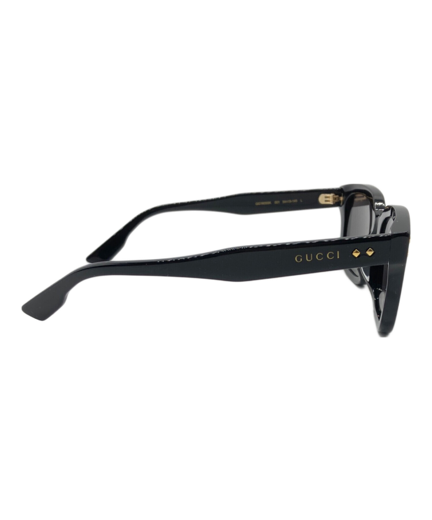 C▲ほぼ 未使用 美品▲GUCCI グッチ サングラス GG 0050SA－002-57 ▲57□17-145▲イタリア 製▲茶系▲質屋リサイクルマート 宇部店▲ 中古・古着通販】GUCCI (グッチ) サングラス ブラック｜ブランド・古着