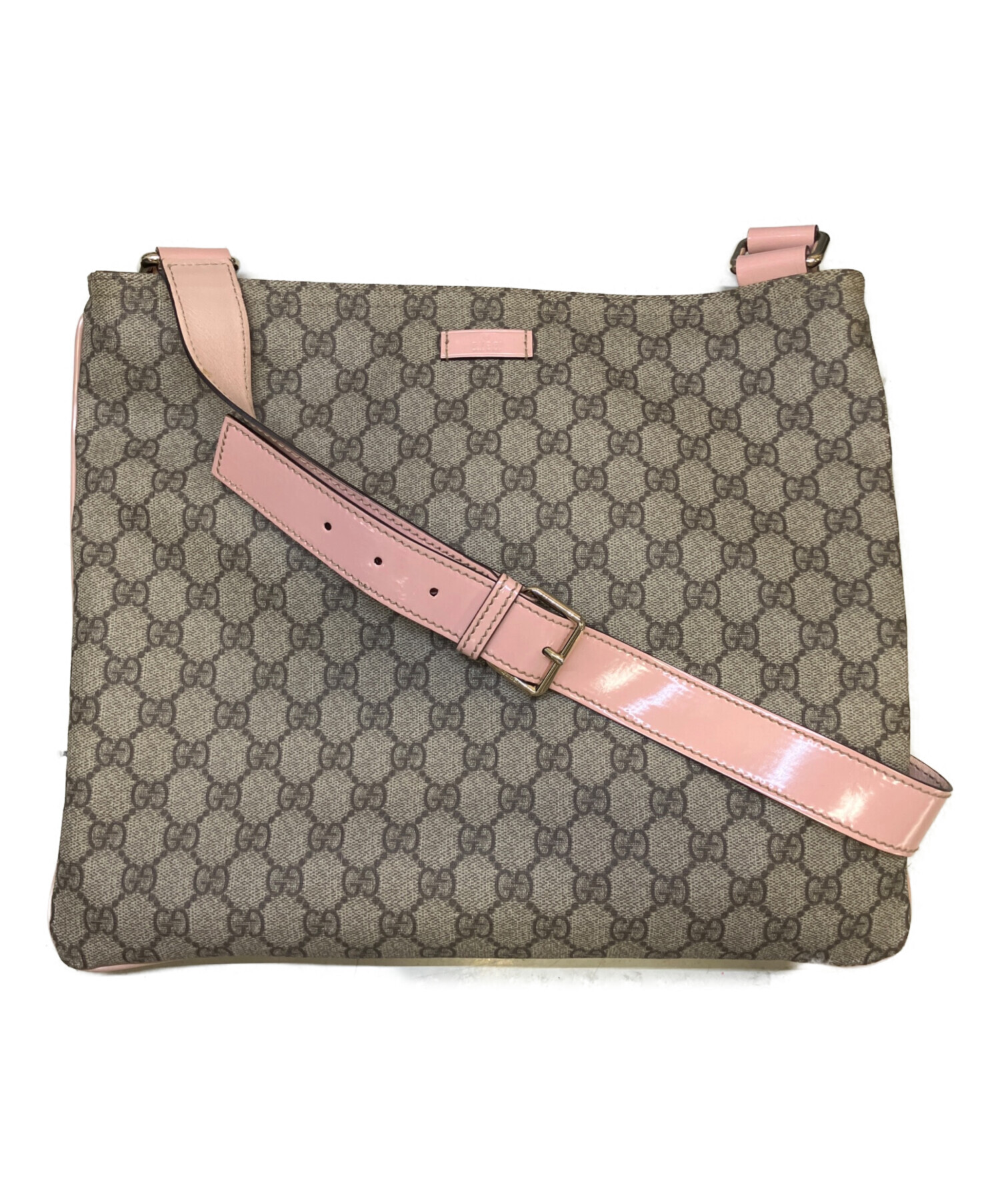 希少●美品●GUCCI グッチ ショルダーバッグ メッセンジャー GGスプリーム 中古・古着通販】GUCCI (グッチ) メッセンジャーバッグ GGスプリーム