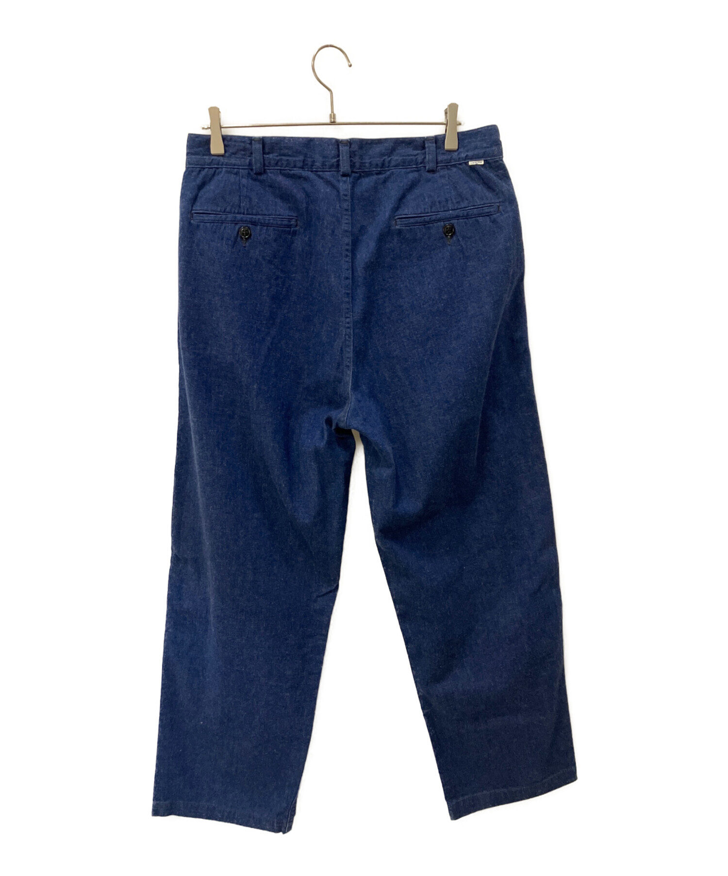 中古・古着通販】orSlow (オアスロウ) TWO TUCK DENIM WIDE TROUSERS