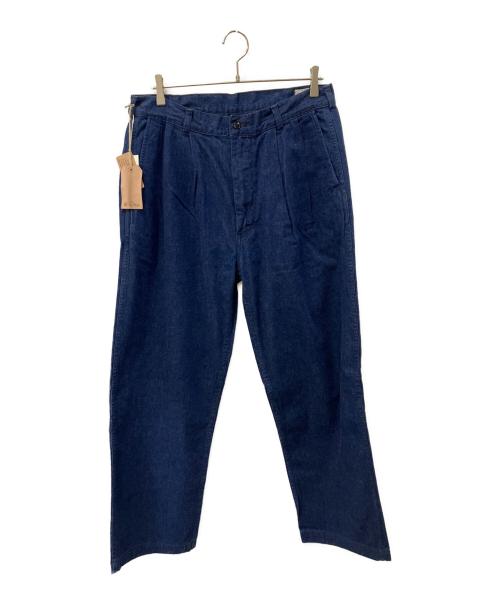 中古・古着通販】orSlow (オアスロウ) TWO TUCK DENIM WIDE TROUSERS