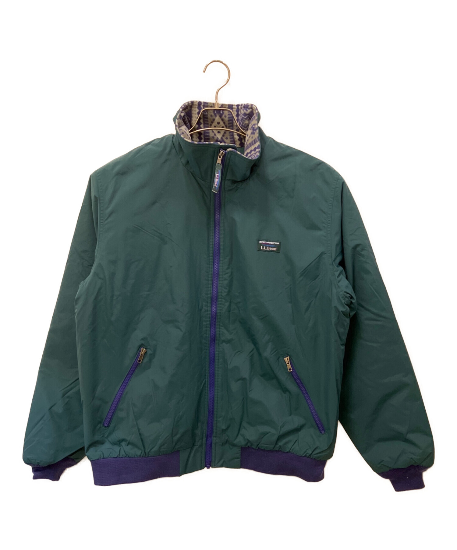 L.L.Bean ウォームアップジャケット L ブランドタグ 裏地フリース