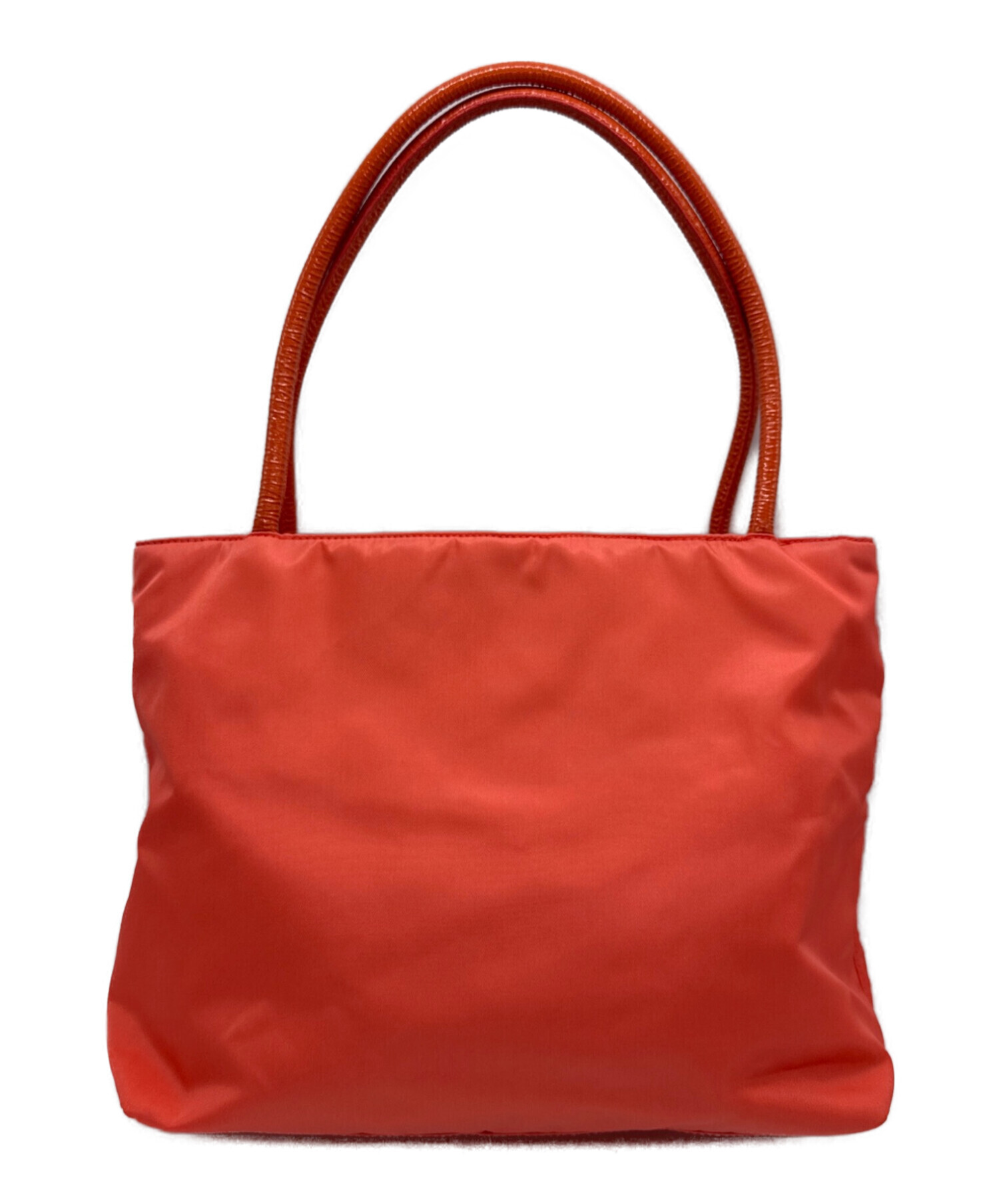 プラダ　ナイロントートバック　赤 中古・古着通販】PRADA (プラダ) ナイロントートバッグ レッド