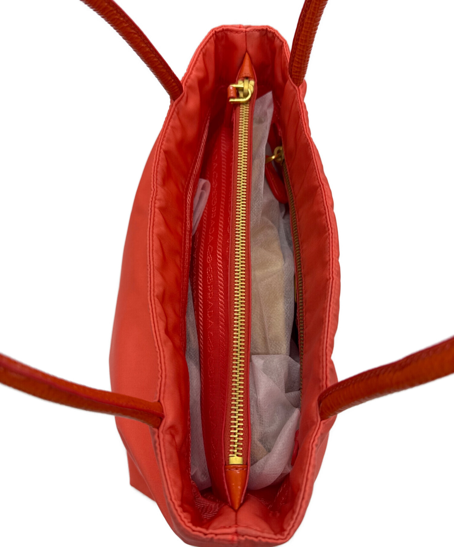 中古・古着通販】PRADA (プラダ) ナイロントートバッグ レッド