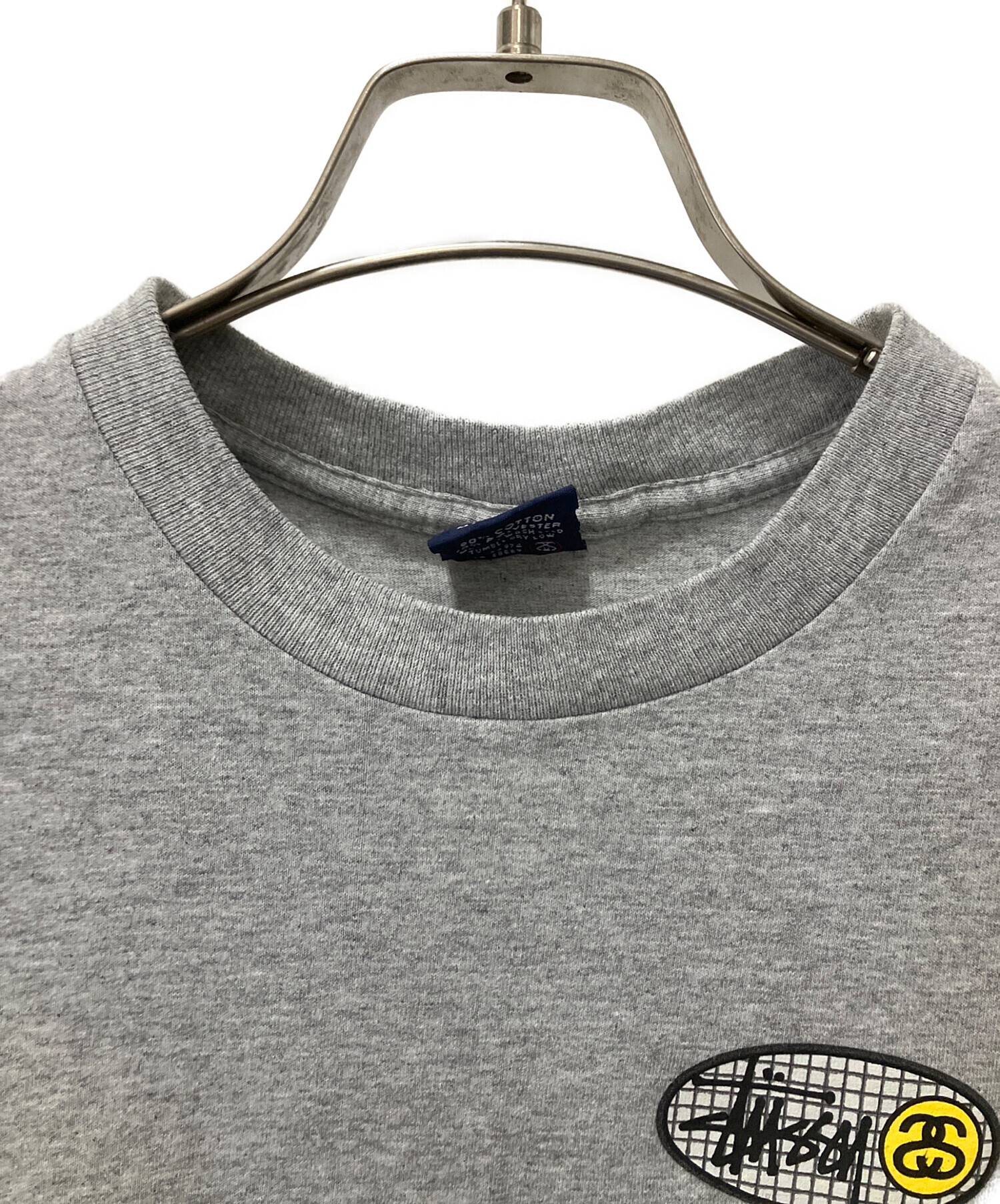 中古・古着通販】stussy (ステューシー) 半袖カットソー ライトグレー