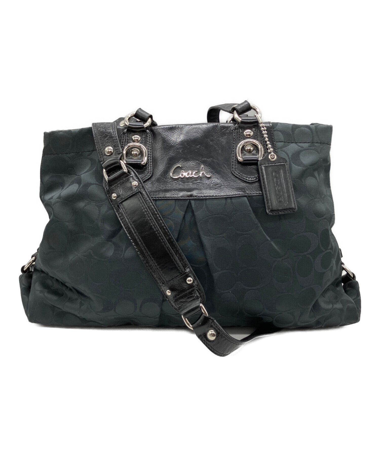 中古・古着通販】COACH (コーチ) 2WAYバッグ ブラック｜ブランド・古着 