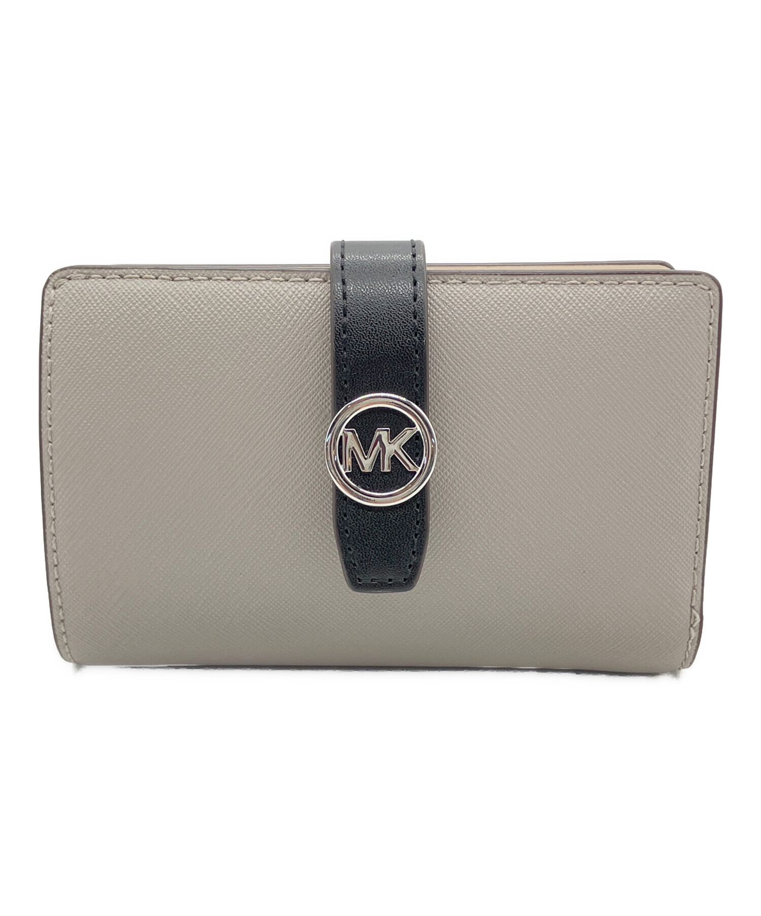 ankinagoma。 マイケルコース 二つ折り財布　グレー 中古・古着通販】MICHAEL KORS (マイケルコース) 2つ折り財布 グレー
