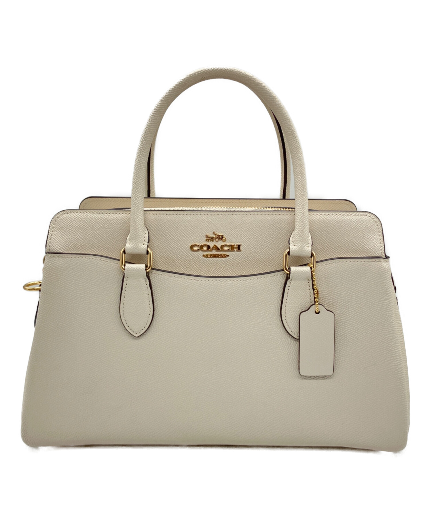 中古・古着通販】COACH (コーチ) 2WAYバッグ アイボリー｜ブランド
