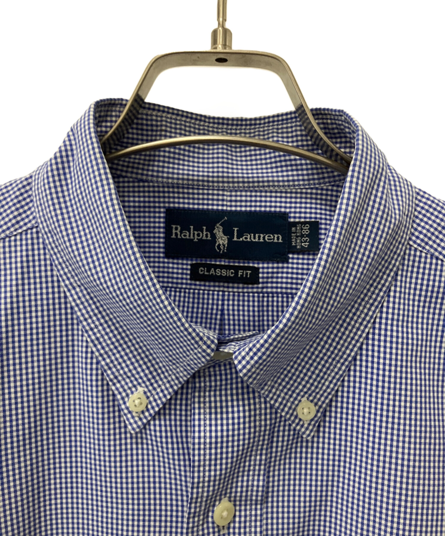 中古・古着通販】RALPH LAUREN (ラルフローレン) 長袖シャツ ブルー