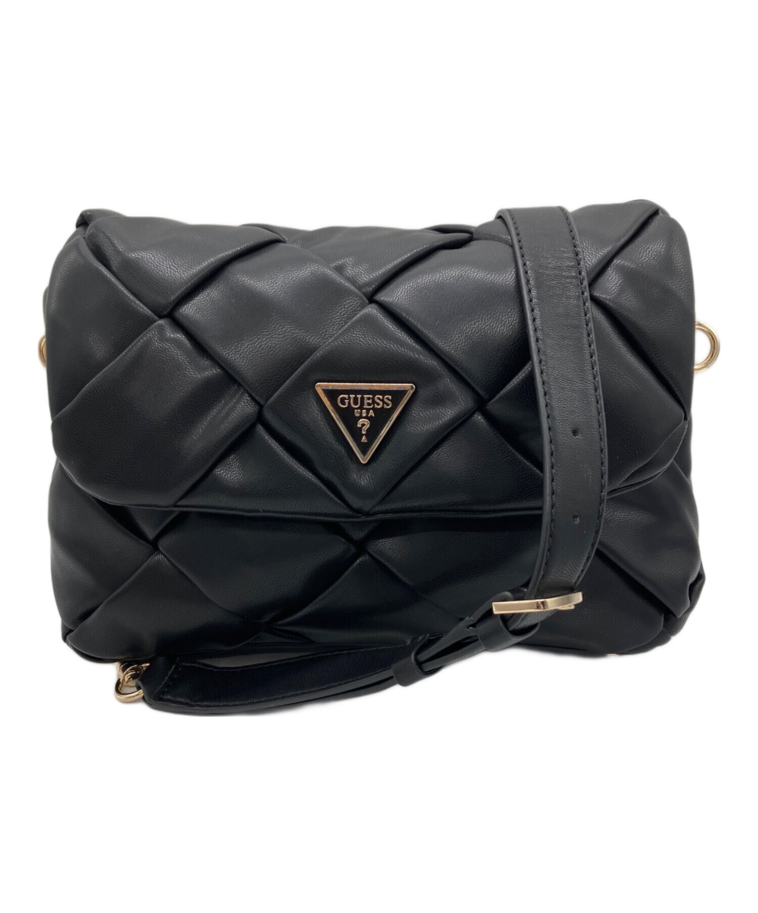 中古・古着通販】GUESS (ゲス) ワンショルダーバッグ ブラック 