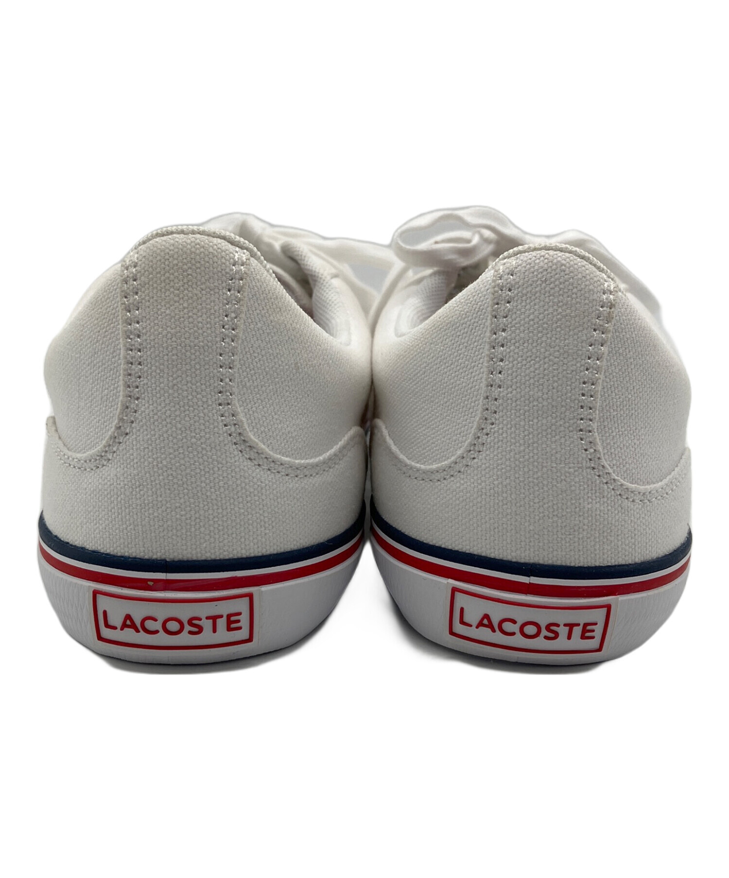 中古・古着通販】LACOSTE (ラコステ) キャンバススニーカー ホワイト 