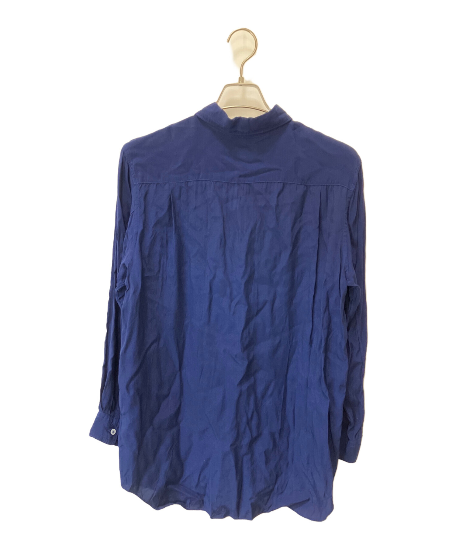 80s コムデギャルソンオムプリュス ワイドシャツ 紺色系 中古・古着通販】COMME des GARCONS HOMME PLUS (コムデギャルソンオム