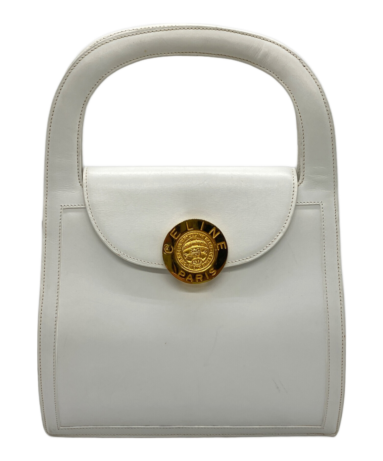 中古・古着通販】CELINE (セリーヌ) ハンドバッグ ホワイト｜ブランド 