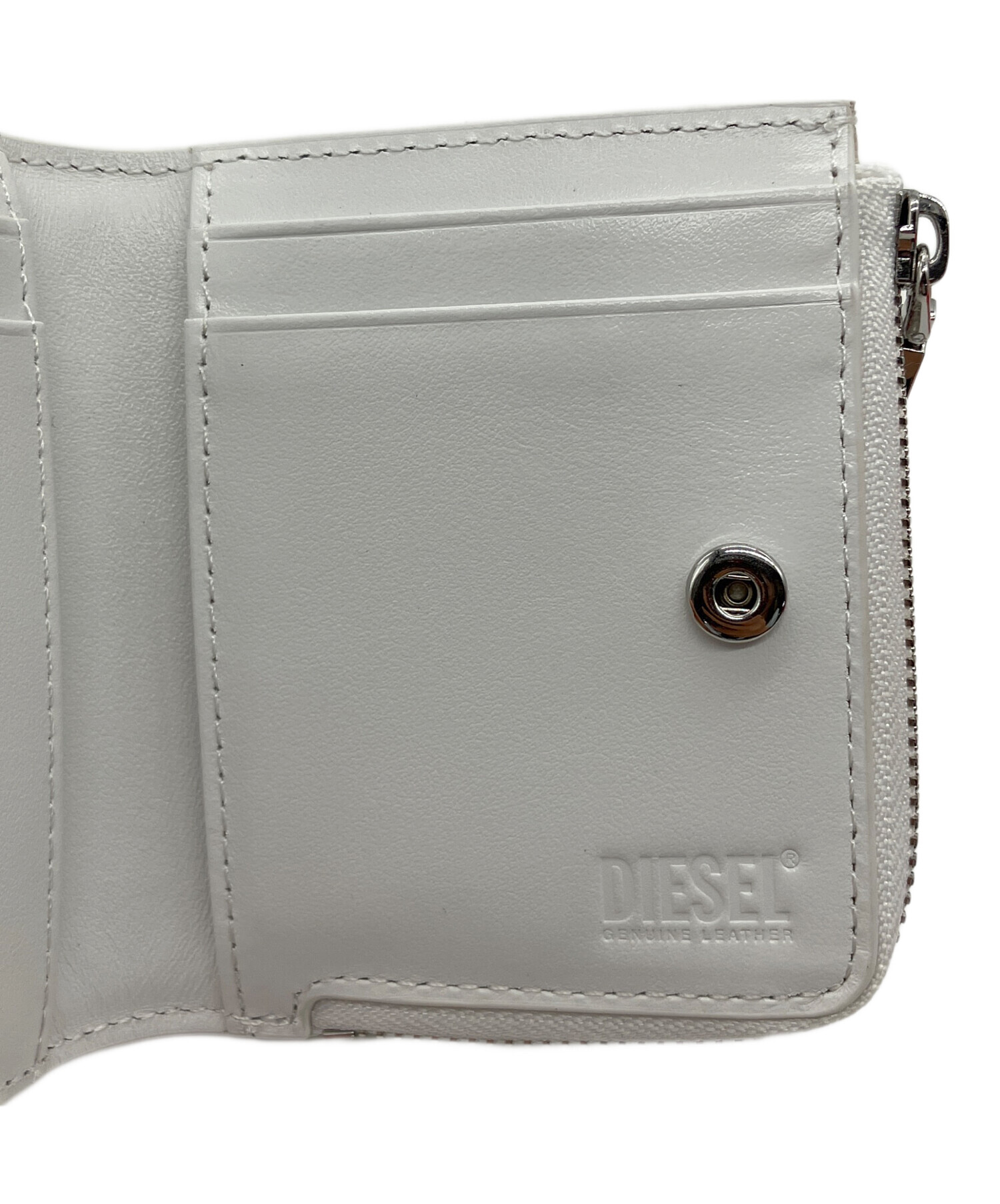 中古・古着通販】DIESEL (ディーゼル) 1dr card holder zip ホワイト