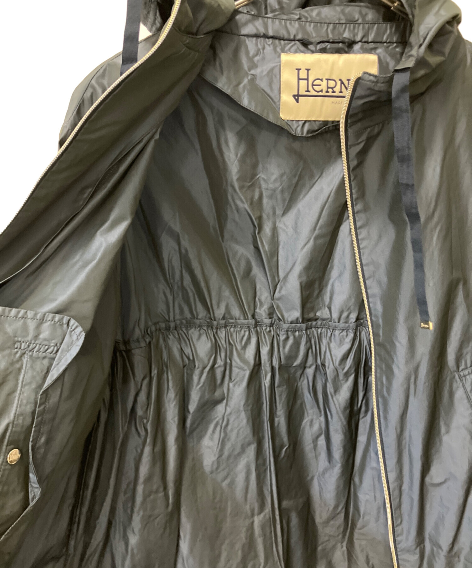 中古・古着通販】HERNO (ヘルノ) 撥水ロングコート ネイビー サイズ:42