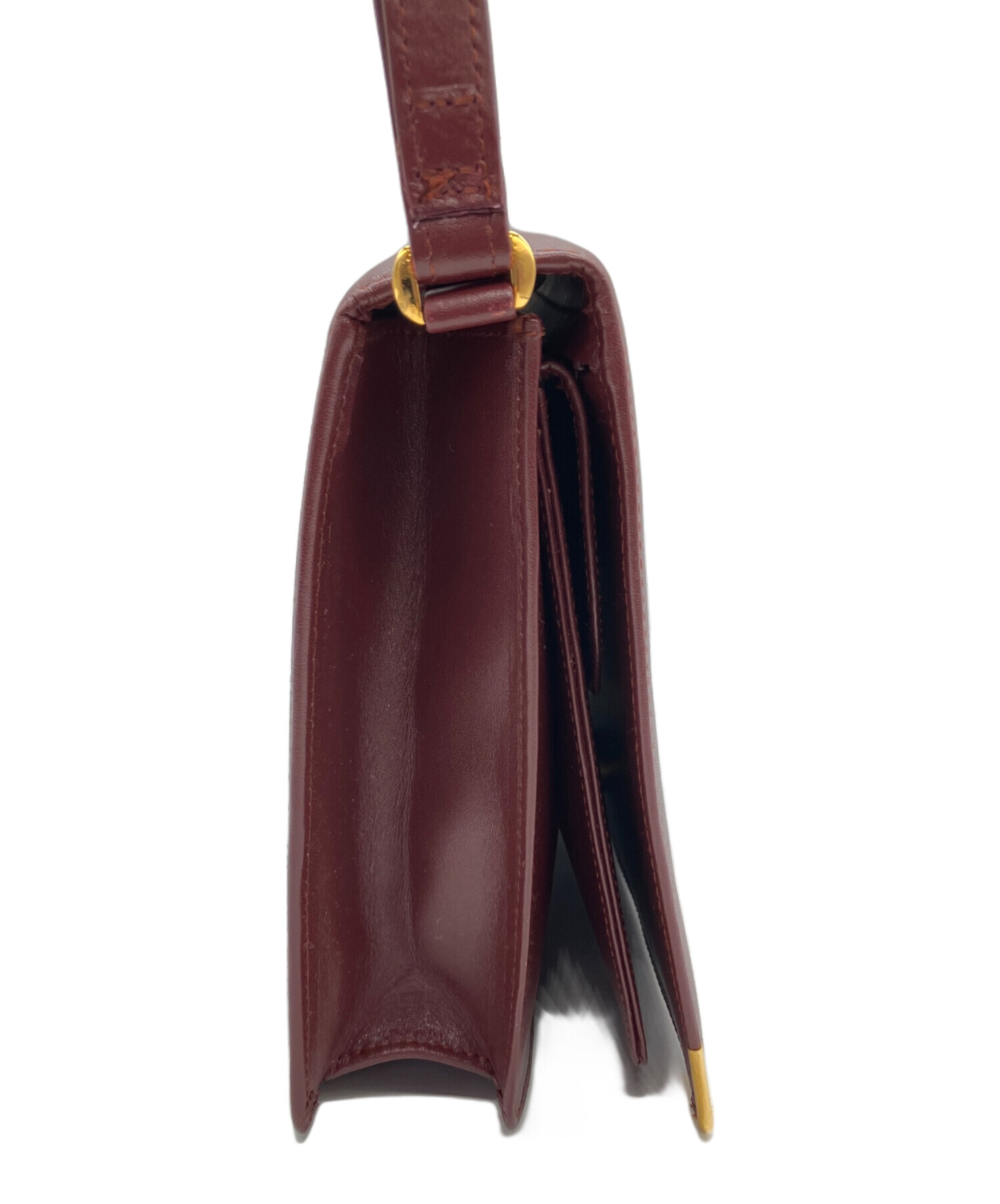 中古・古着通販】Cartier (カルティエ) セカンドバッグ ボルドー