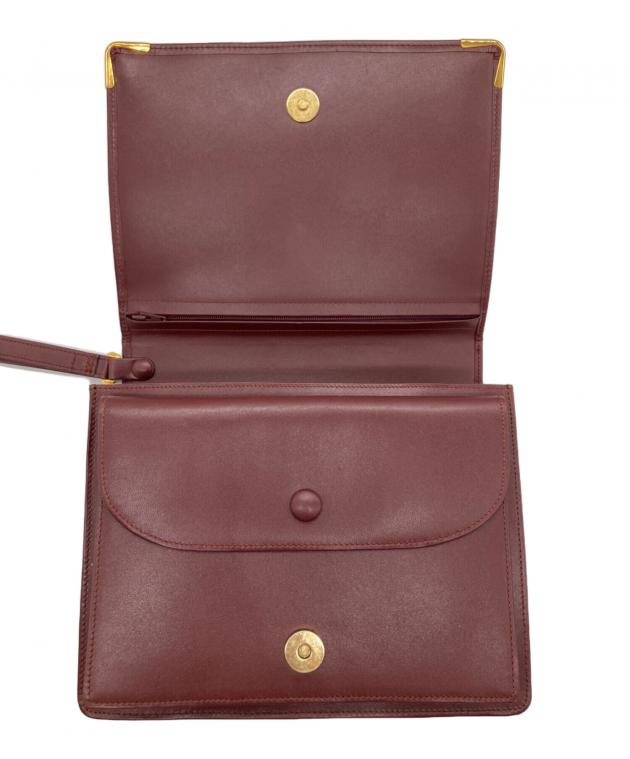 中古・古着通販】Cartier (カルティエ) セカンドバッグ ボルドー