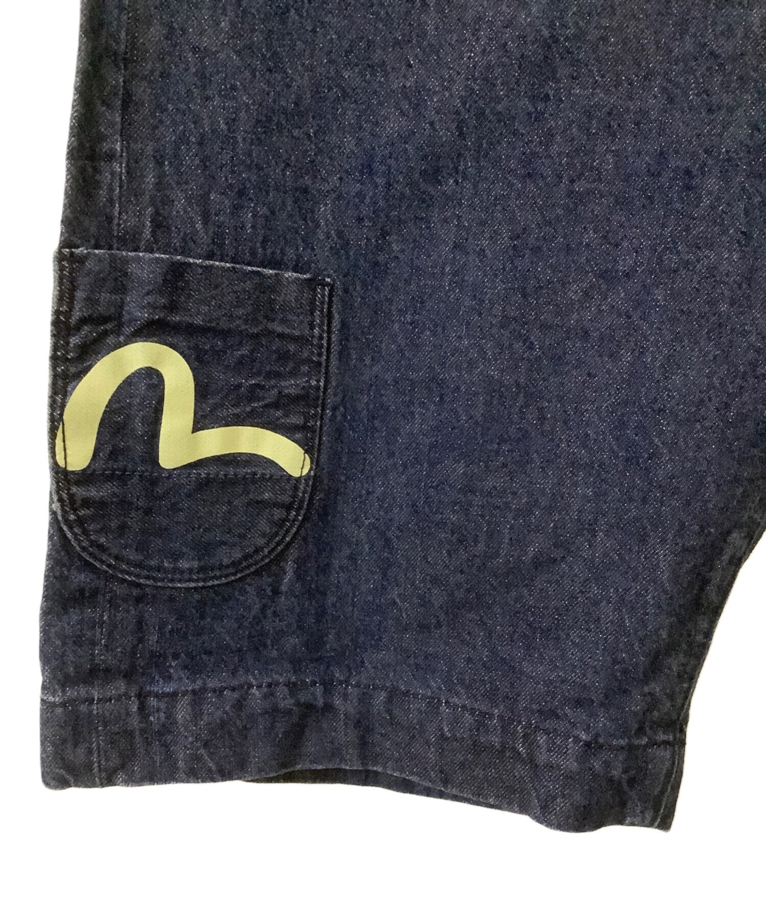 EVISU ハーフパンツ　デニム　虎　サイズ32 中古・古着通販】EVISU (エヴィス) デニムハーフパンツ ネイビー