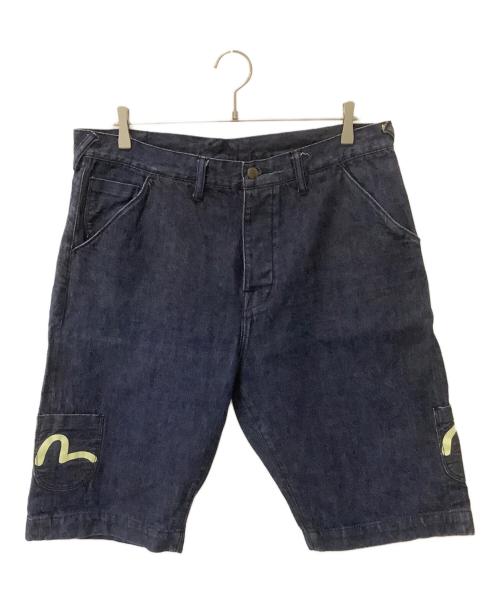 中古・古着通販】EVISU (エヴィス) デニムハーフパンツ ネイビー