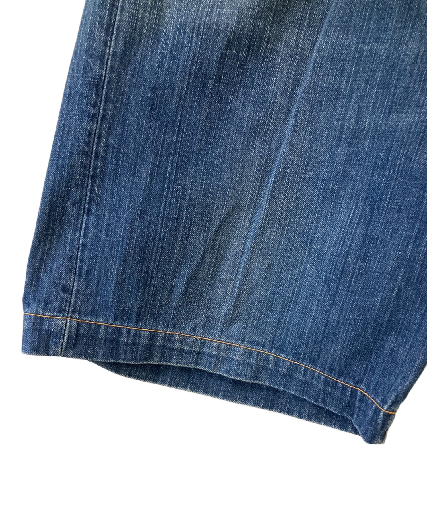 中古・古着通販】EVISU (エヴィス) デニムハーフパンツ ブルー サイズ