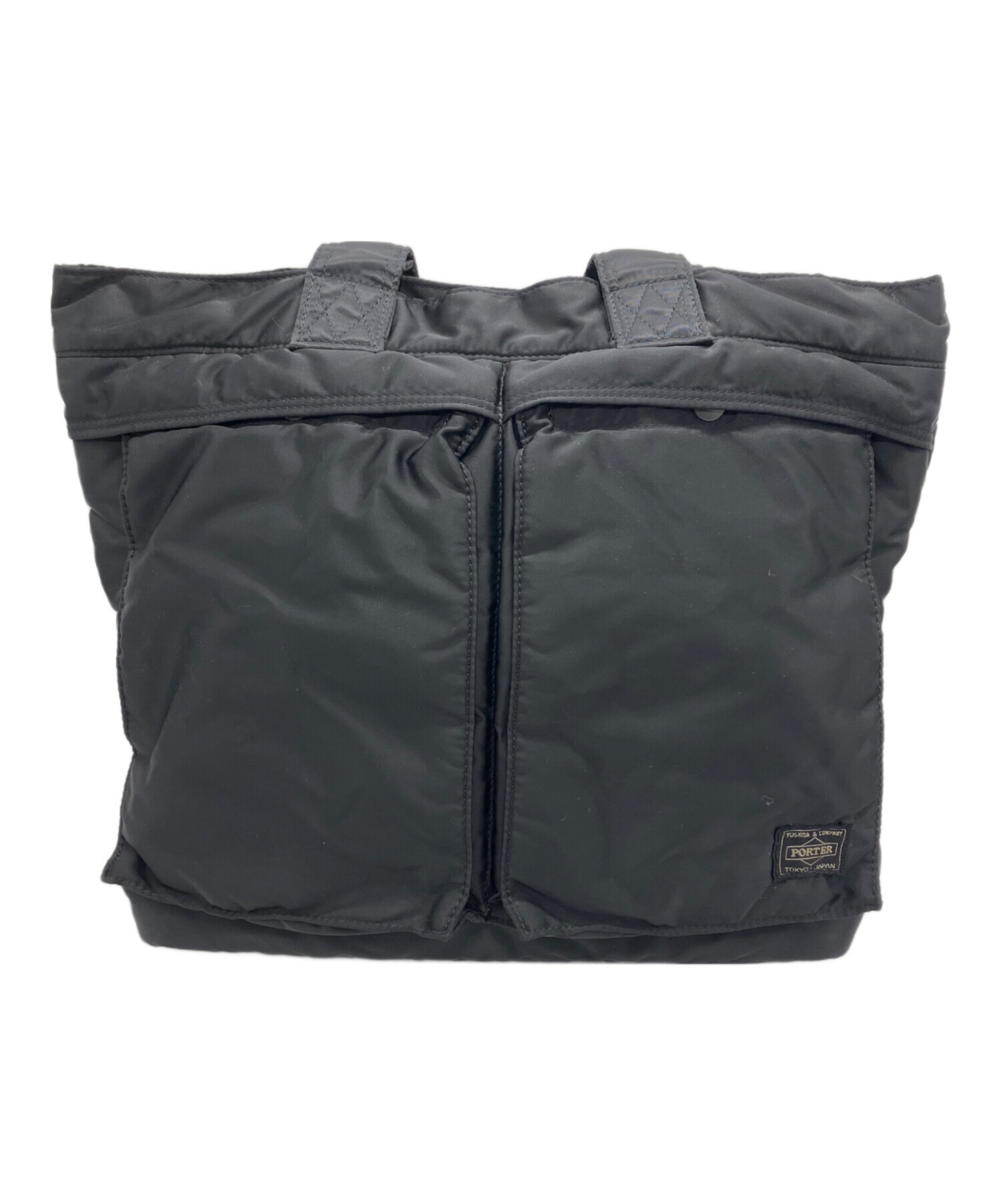 PORTER タンカー ブラック　トートバッグ　中古美品 中古・古着通販】PORTER (ポーター) トートバッグ タンカー ブラック
