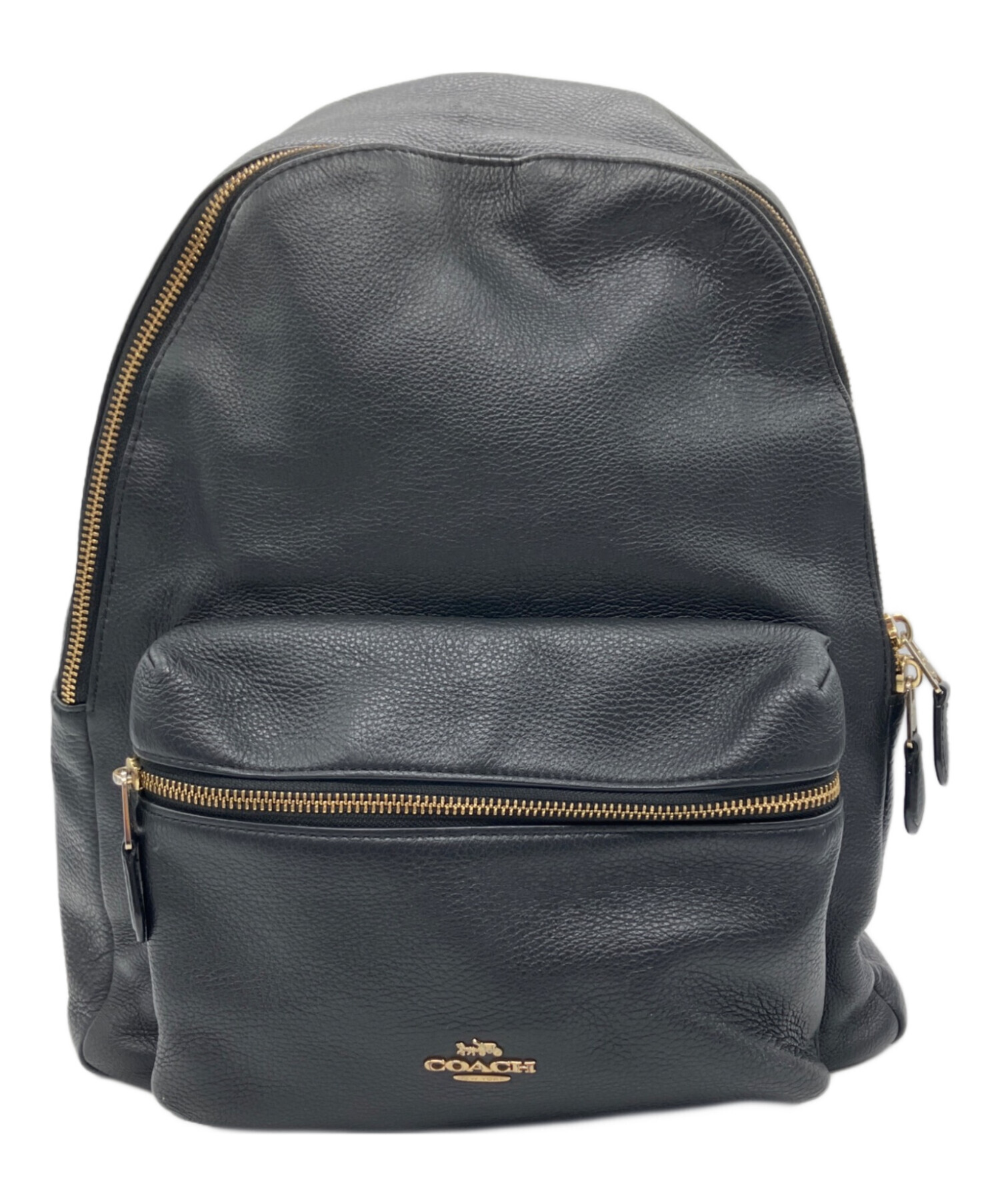 COACH /コーチ バックパック大容量A4可能 F29004黒 中古・古着通販】COACH (コーチ) リュック ブラック｜ブランド・古着