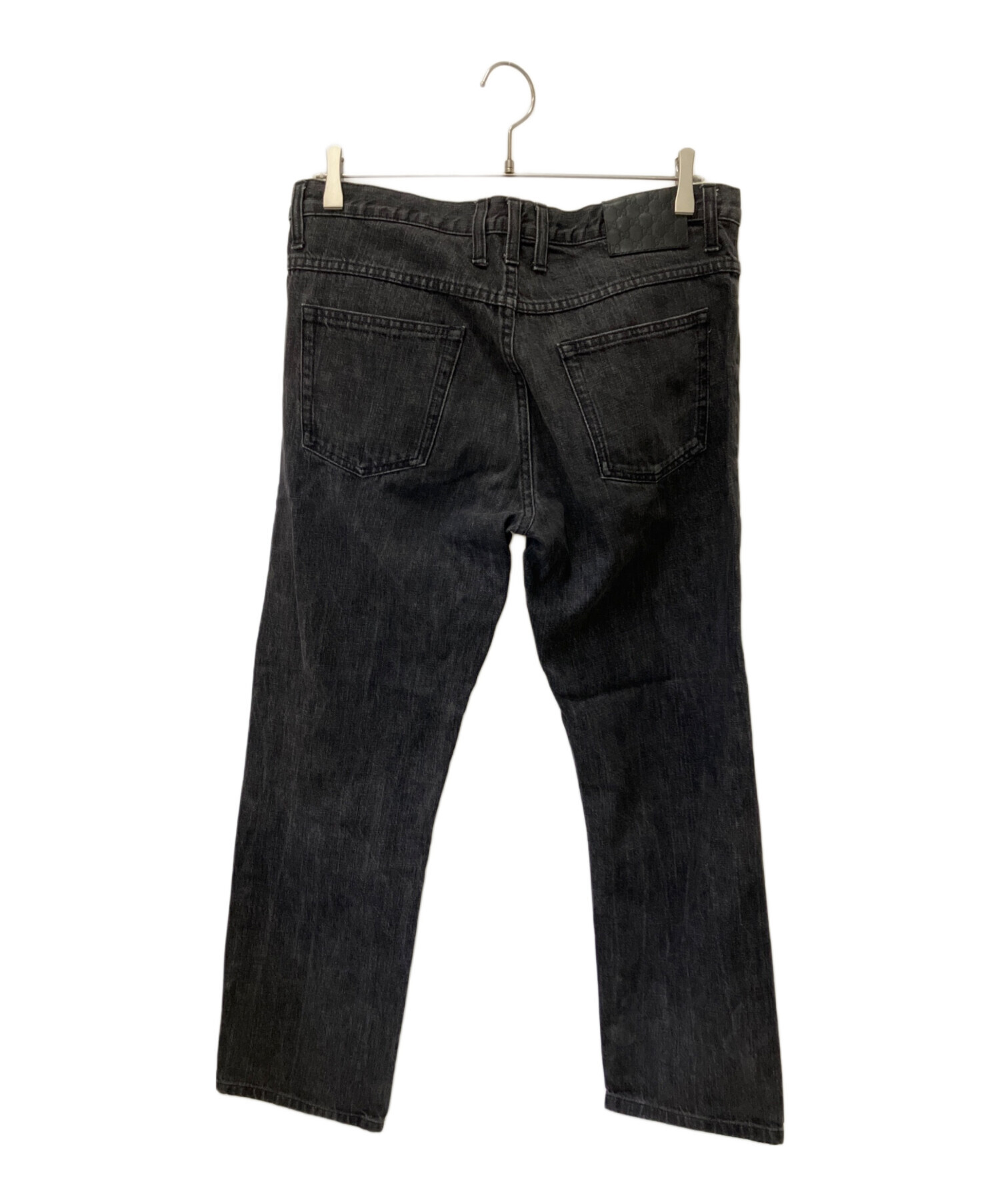 中古・古着通販】GUCCI (グッチ) デニムパンツ ブラック サイズ:48 中古・古着通販】GUCCI (グッチ) デニムパンツ ブラック サイズ:48