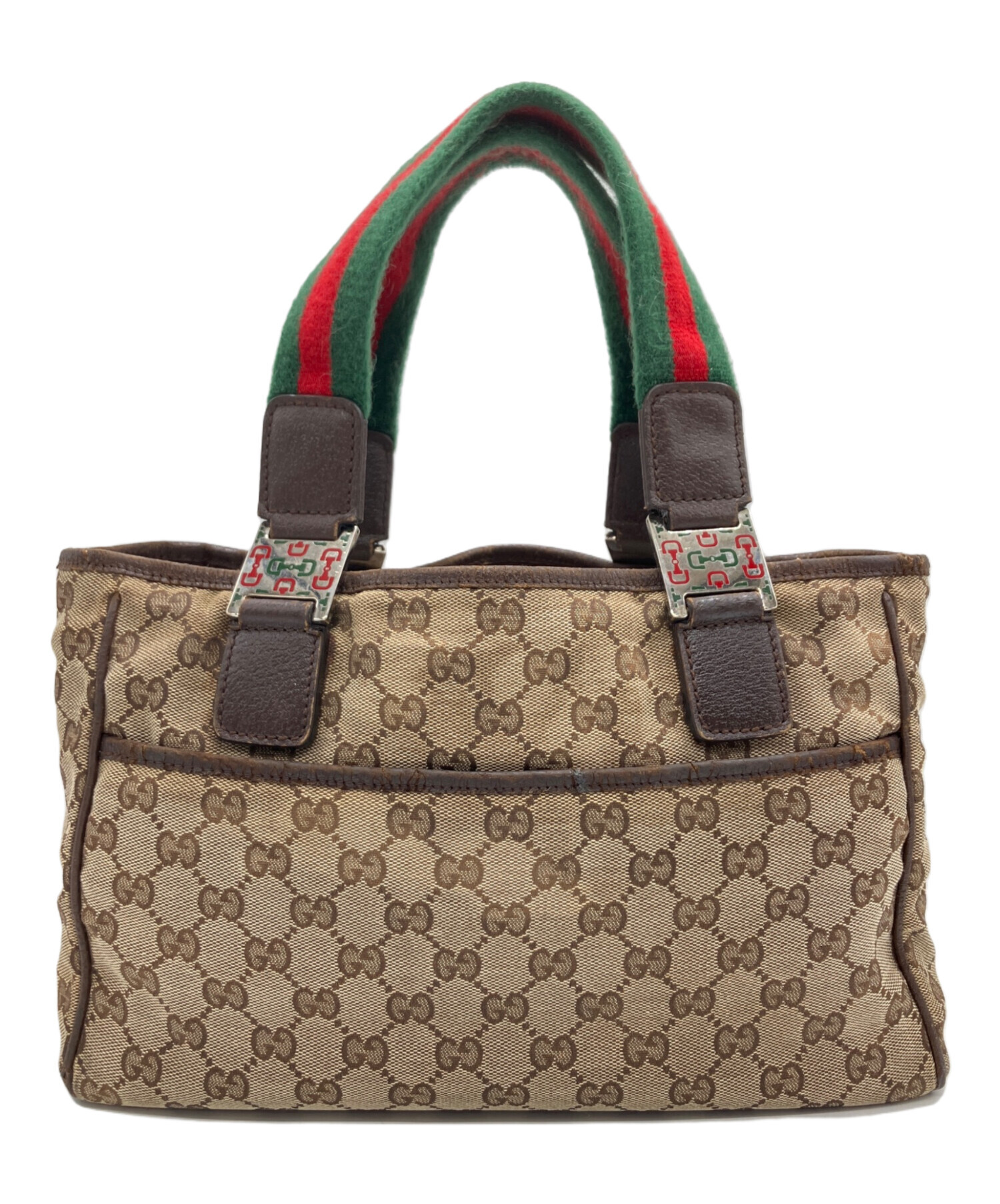 old GUCCI シェリーライン ハンドバッグ 中古・古着通販】GUCCI (グッチ) ハンドバッグ シェリーライン