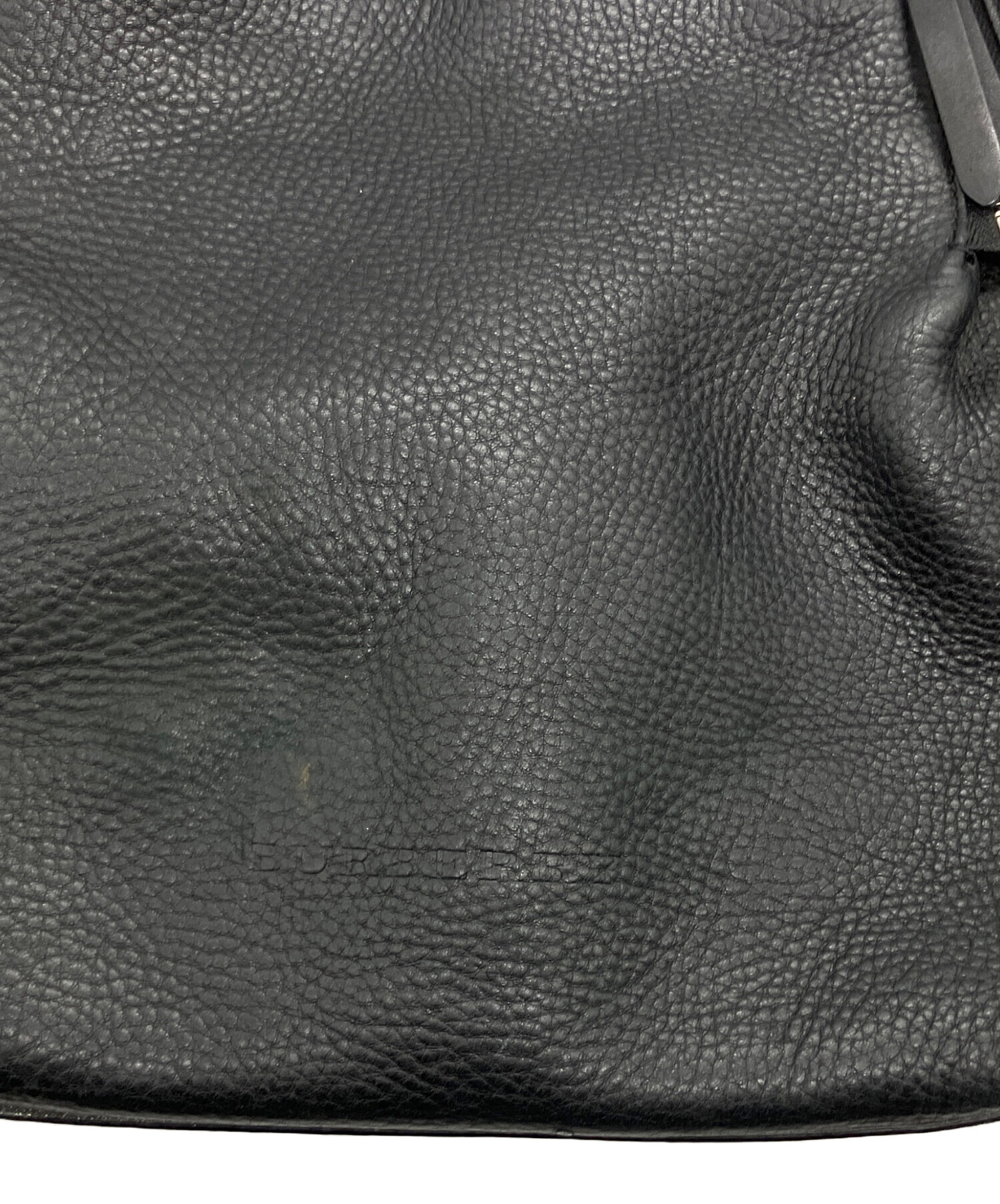 中古・古着通販】BURBERRY (バーバリー) レザートートバッグ ブラック