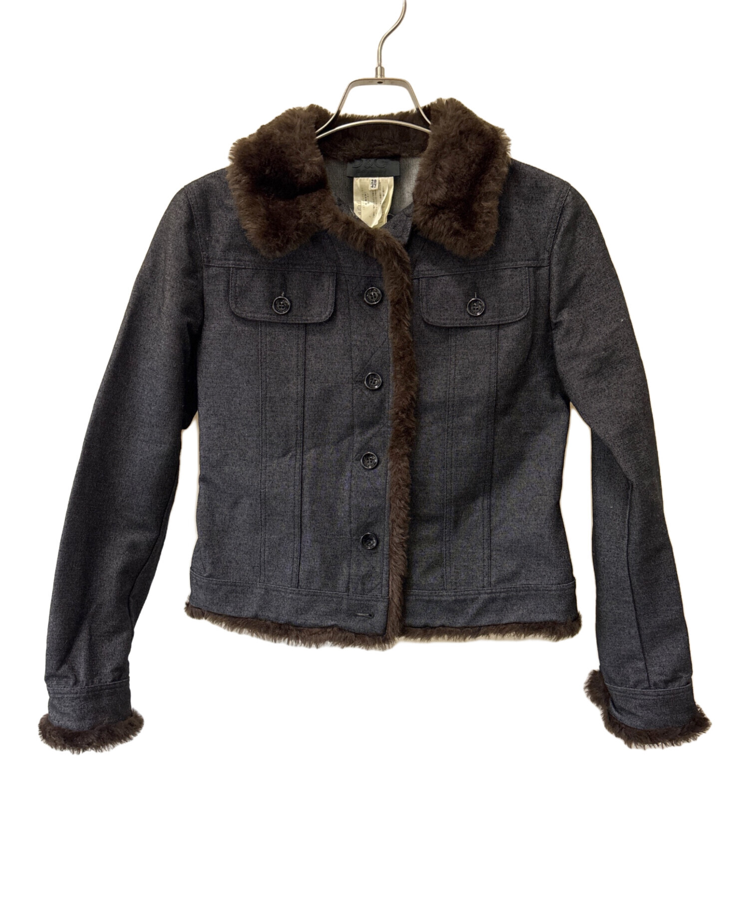DOLCE&GABBANA リアルファー付きデニムジャケット S 中古・古着通販】DOLCE & GABBANA (ドルチェ＆ガッバーナ) ファー