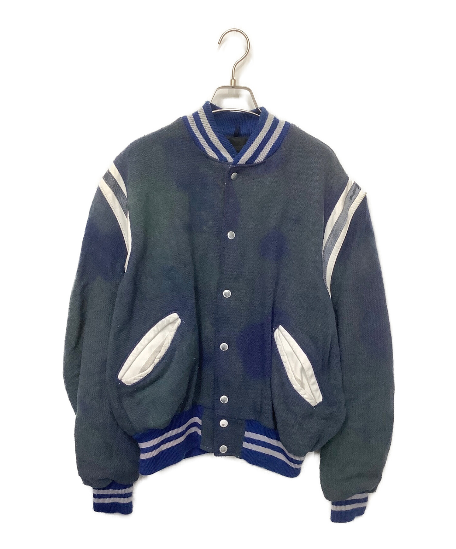 中古・古着通販】DELONG (デロング) ヴィンテージスタジャン ネイビー 