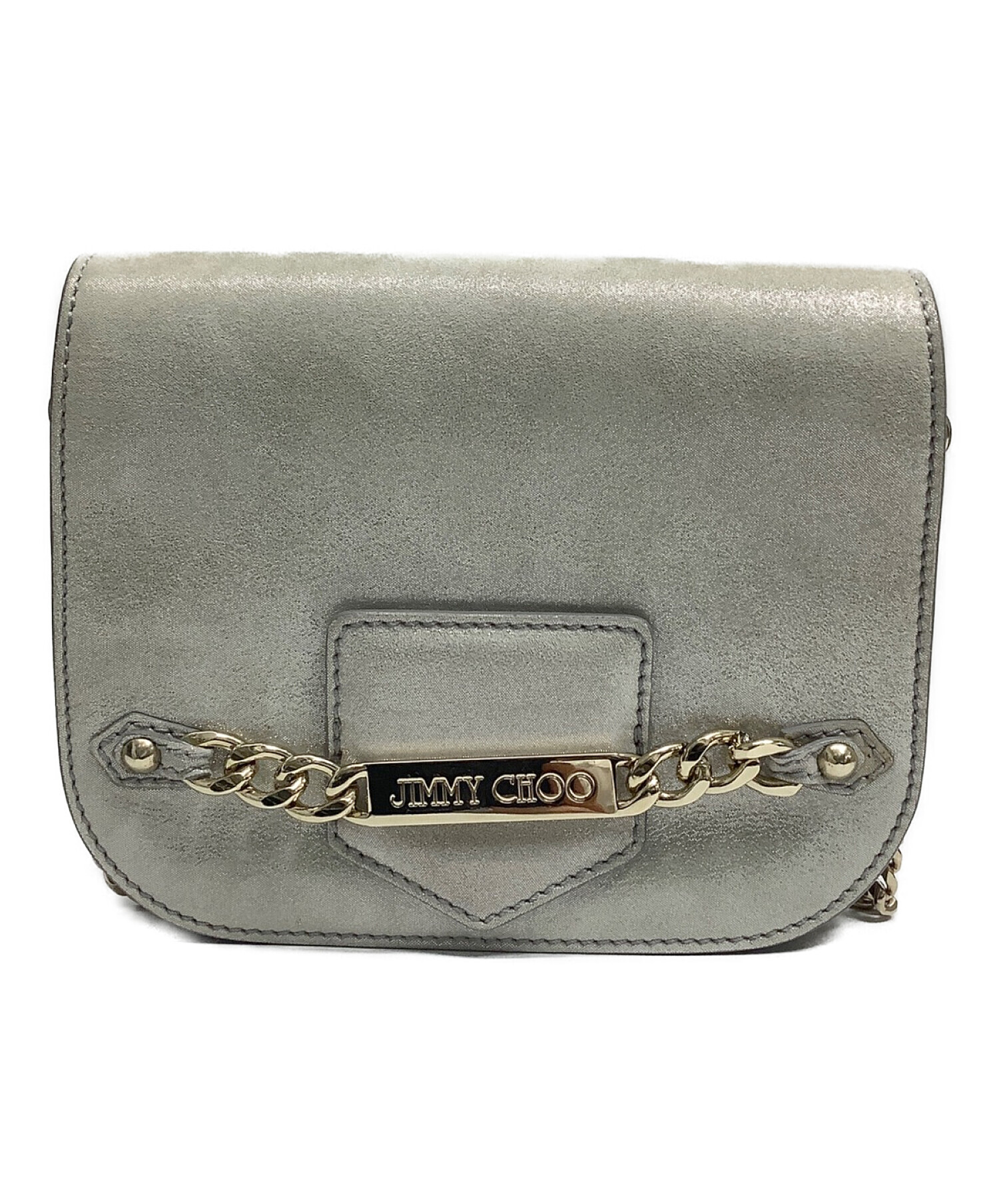 中古・古着通販】JIMMY CHOO (ジミーチュウ) チェーンショルダーポーチ