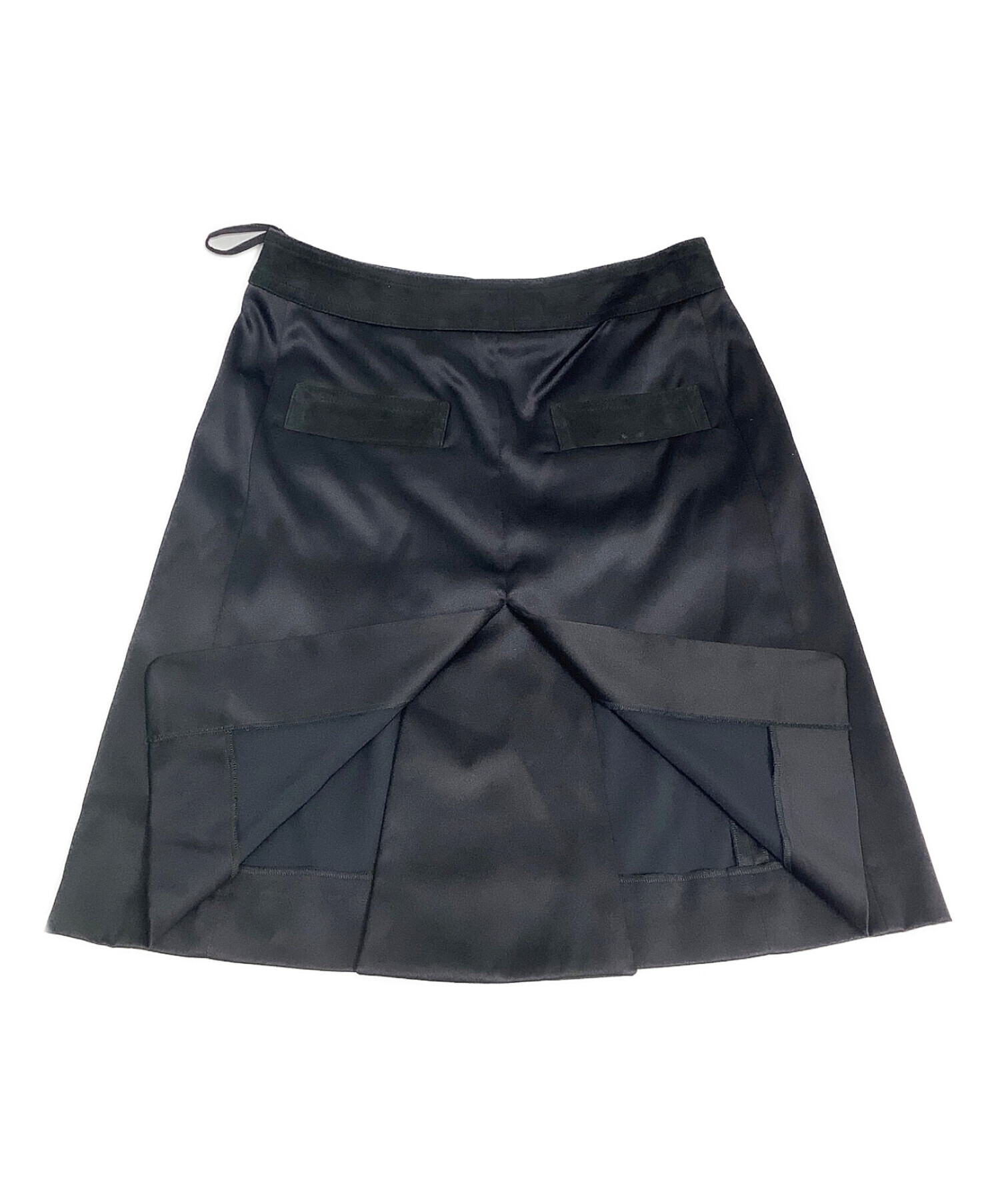 中古・古着通販】CHANEL (シャネル) 切替スカート ブラック サイズ:34 