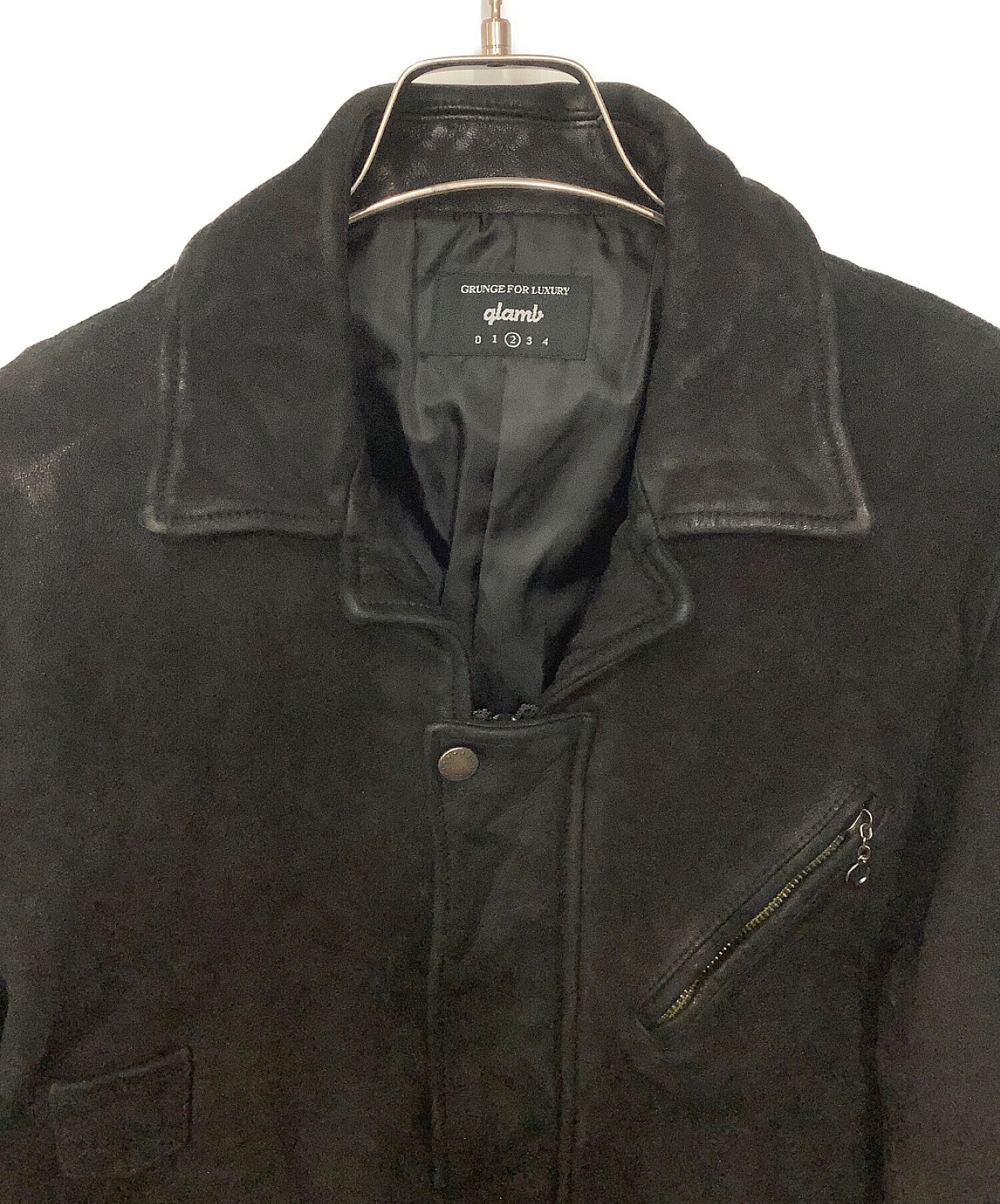 中古・古着通販】glamb (グラム) Durden leather JKT ブラック サイズ