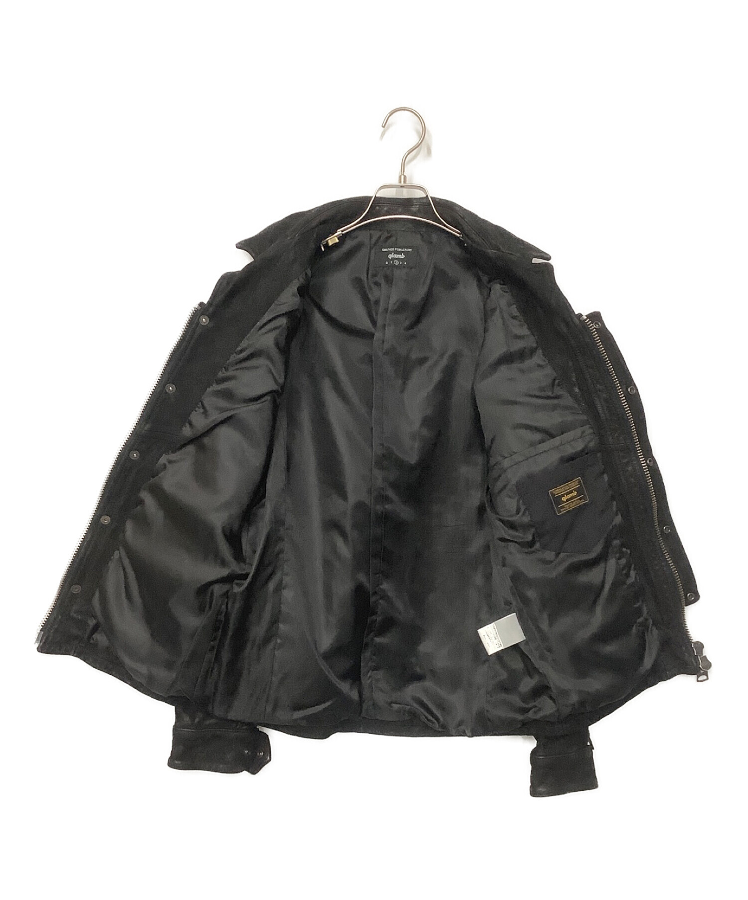 glamb Durden leather JKT USED加工 中古・古着通販】glamb (グラム) Durden leather JKT ブラック サイズ