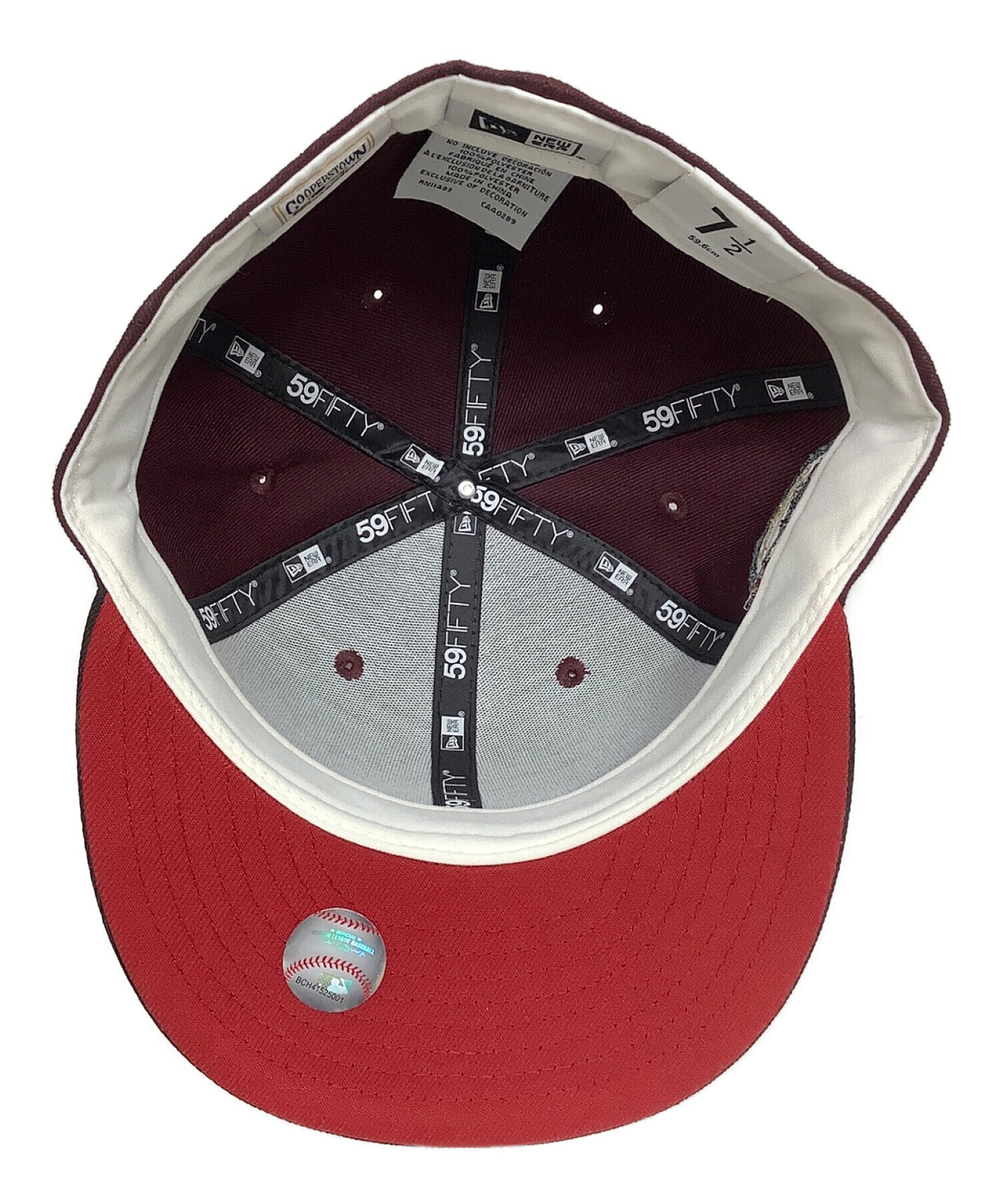 中古・古着通販】New Era (ニューエラ) キャップ ボルドー サイズ:7 1