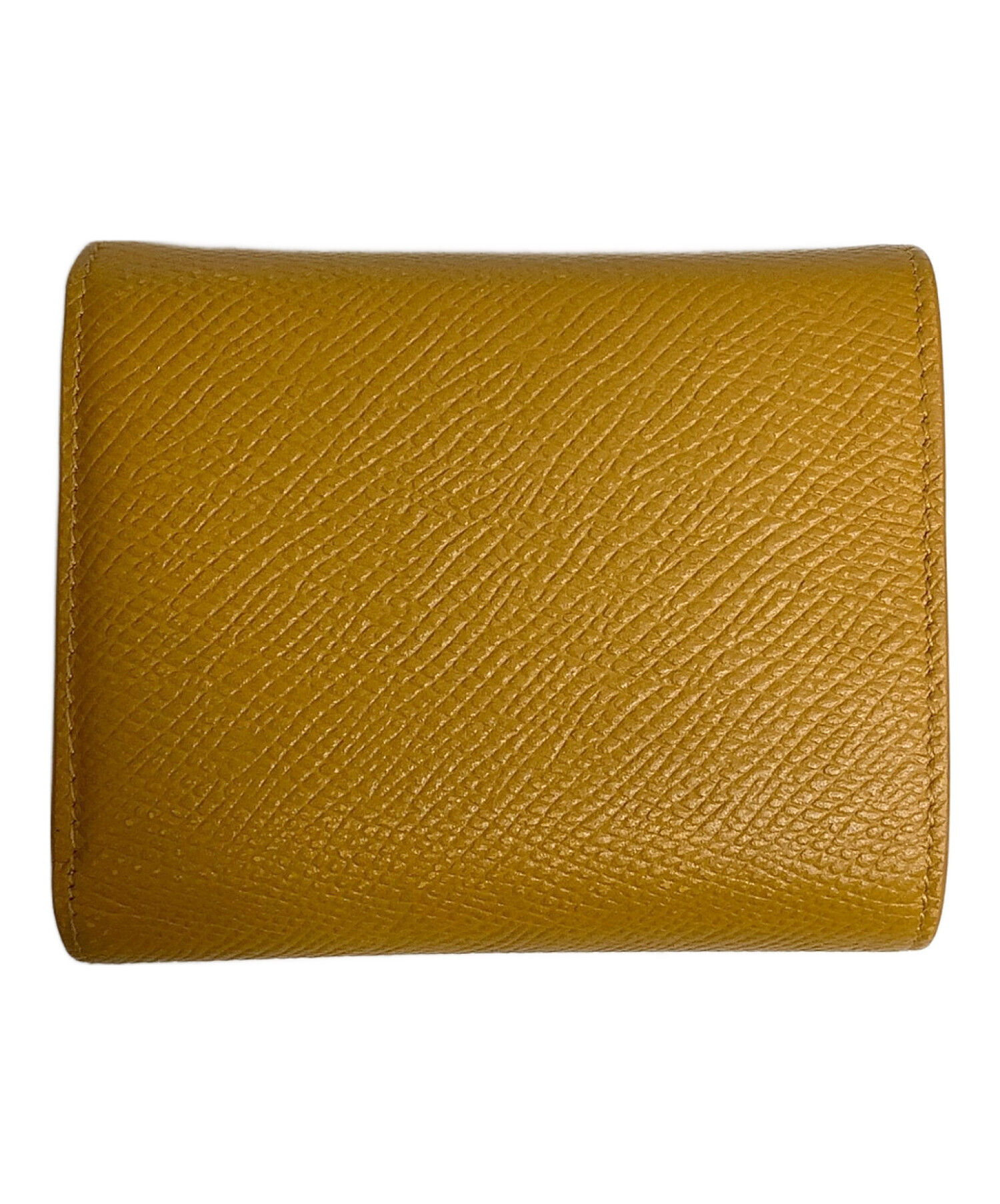 CELINE セリーヌ 財布 - - オレンジ レザー レディース 二つ折り長財布【本物保証】 中古・古着通販】CELINE (セリーヌ) 3つ折り財布 オレンジ｜ブランド