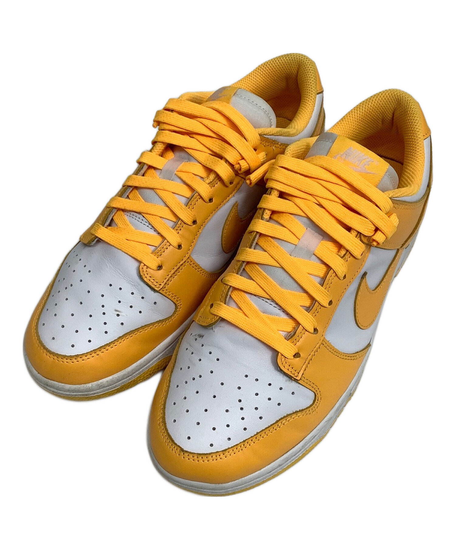 中古・古着通販】NIKE (ナイキ) WMNS DUNK LOW ホワイト×イエロー 
