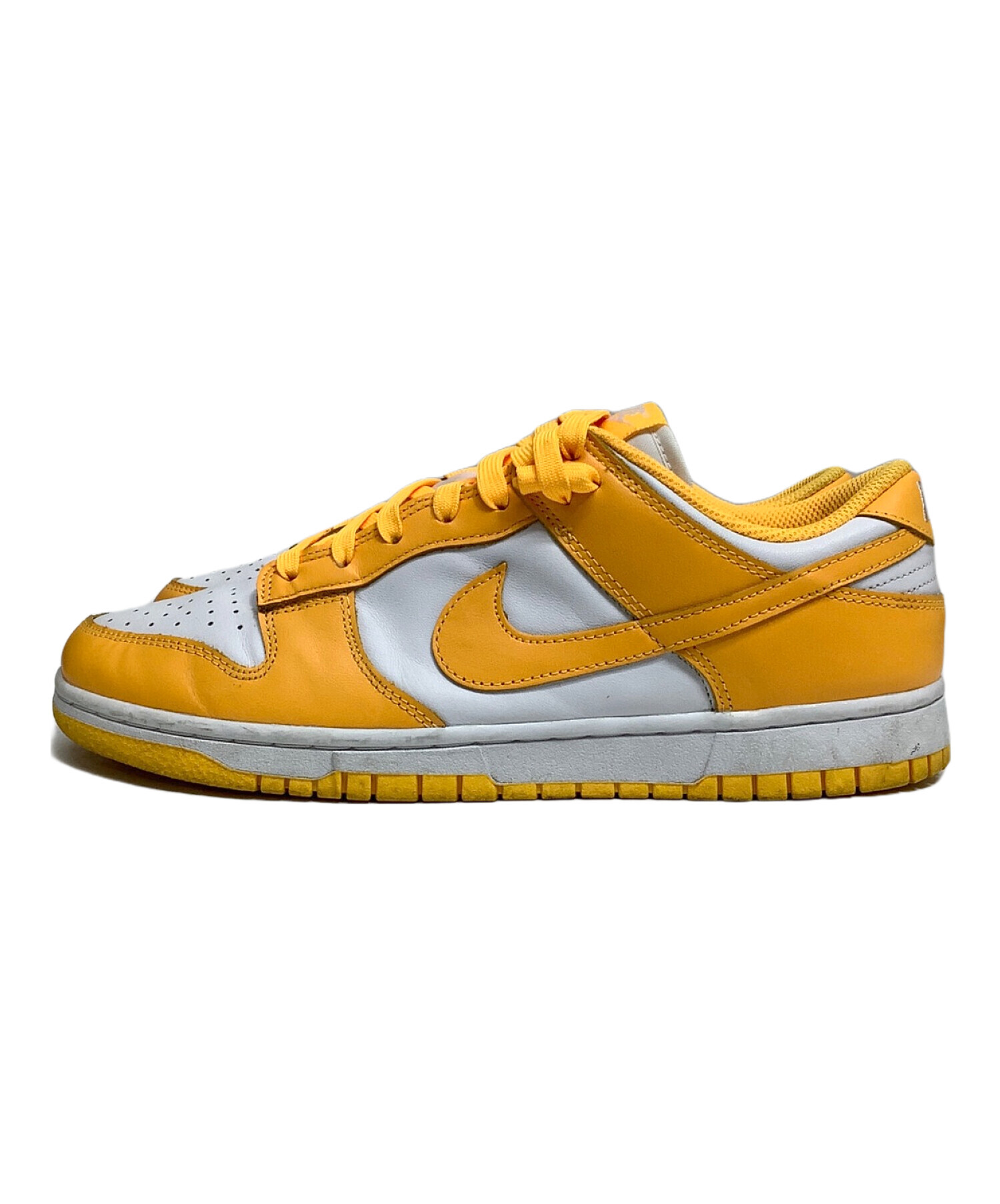 中古・古着通販】NIKE (ナイキ) WMNS DUNK LOW ホワイト×イエロー 