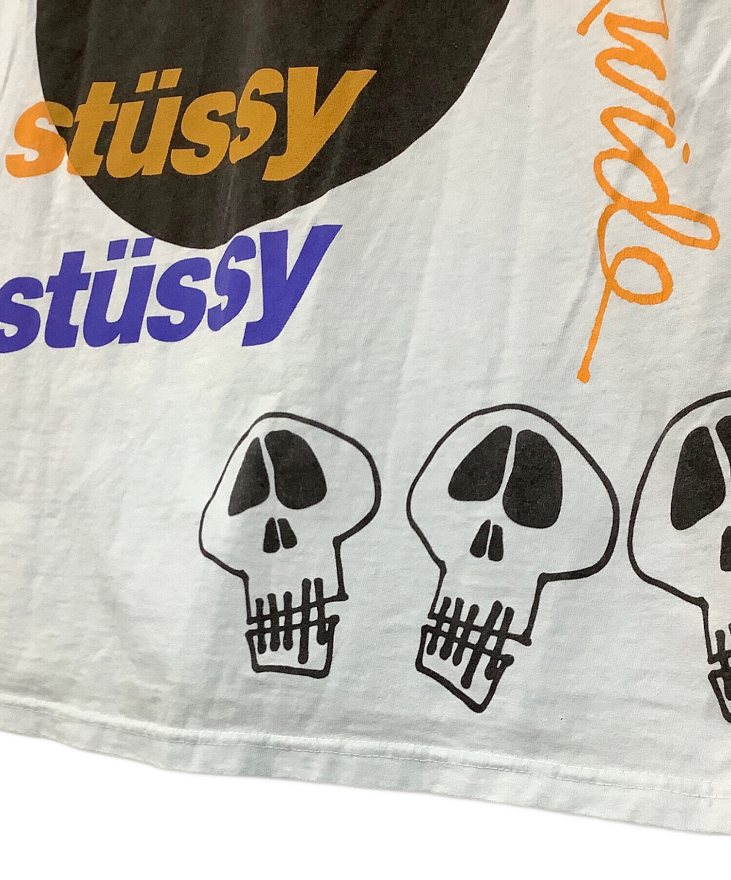 中古・古着通販】stussy (ステューシー) プリントTシャツ ブルー