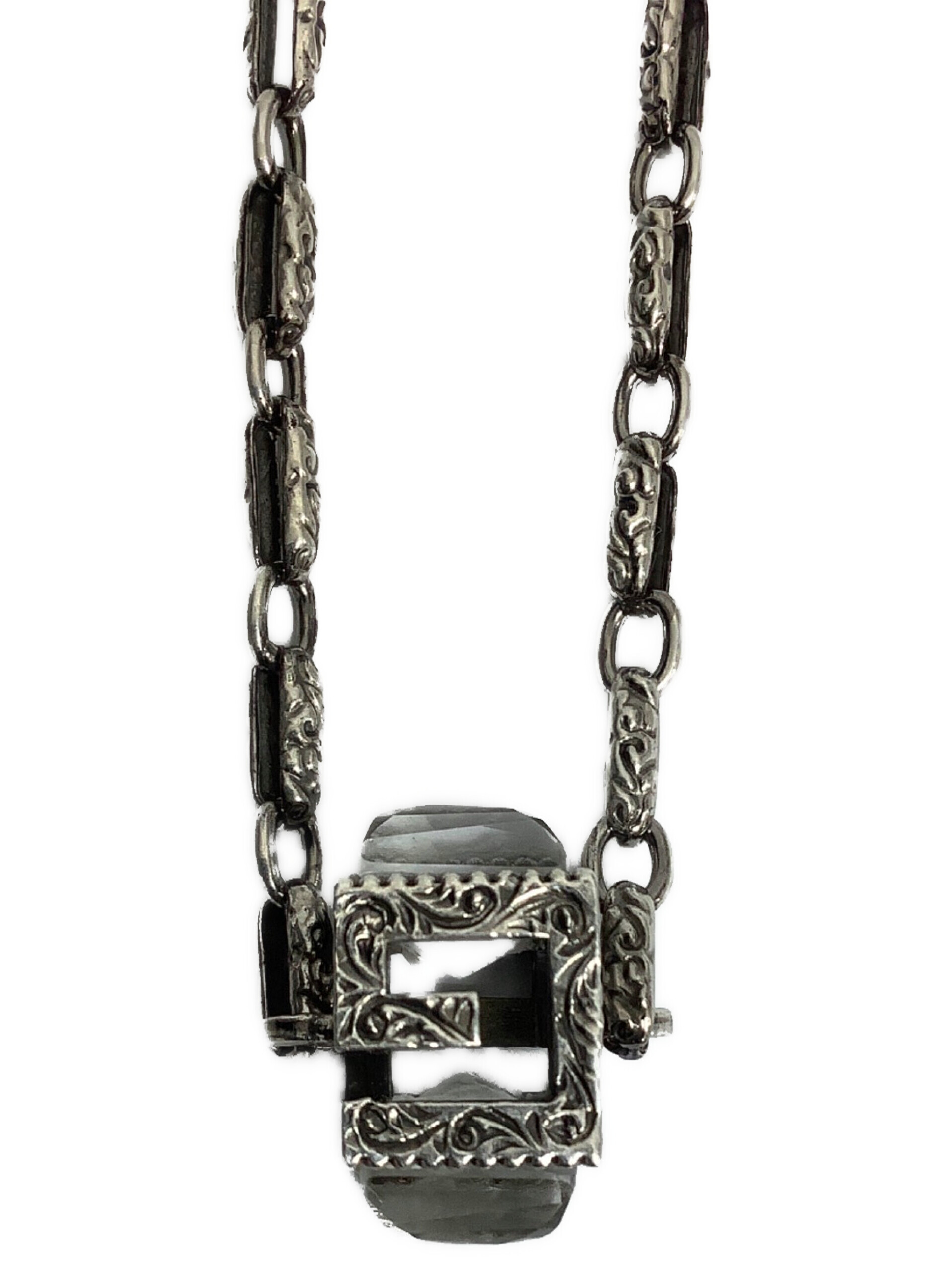 中古・古着通販】GUCCI (グッチ) スクエアGキューブネックレス 