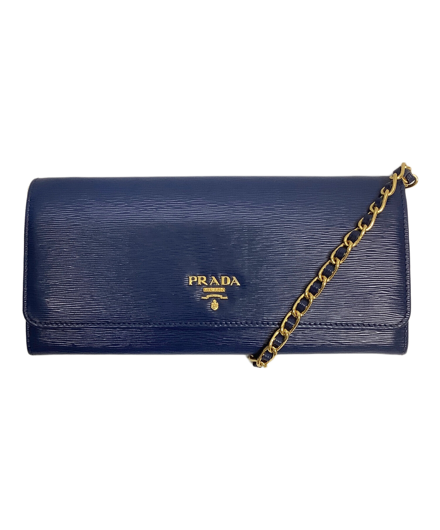中古・古着通販】PRADA (プラダ) サフィアーノ チェーンウォレット 