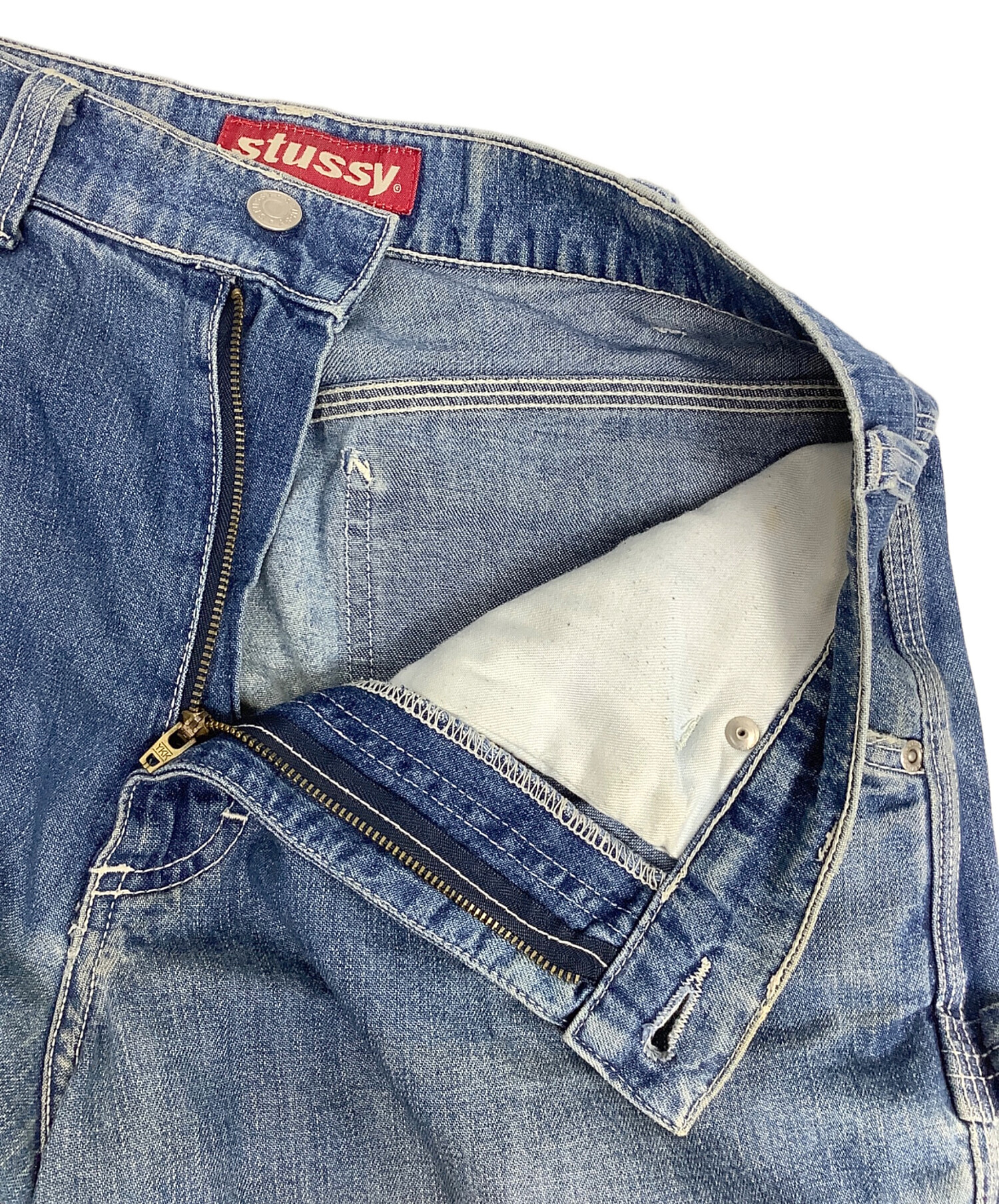 中古・古着通販】stussy (ステューシー) カーペンターパンツ ブルー