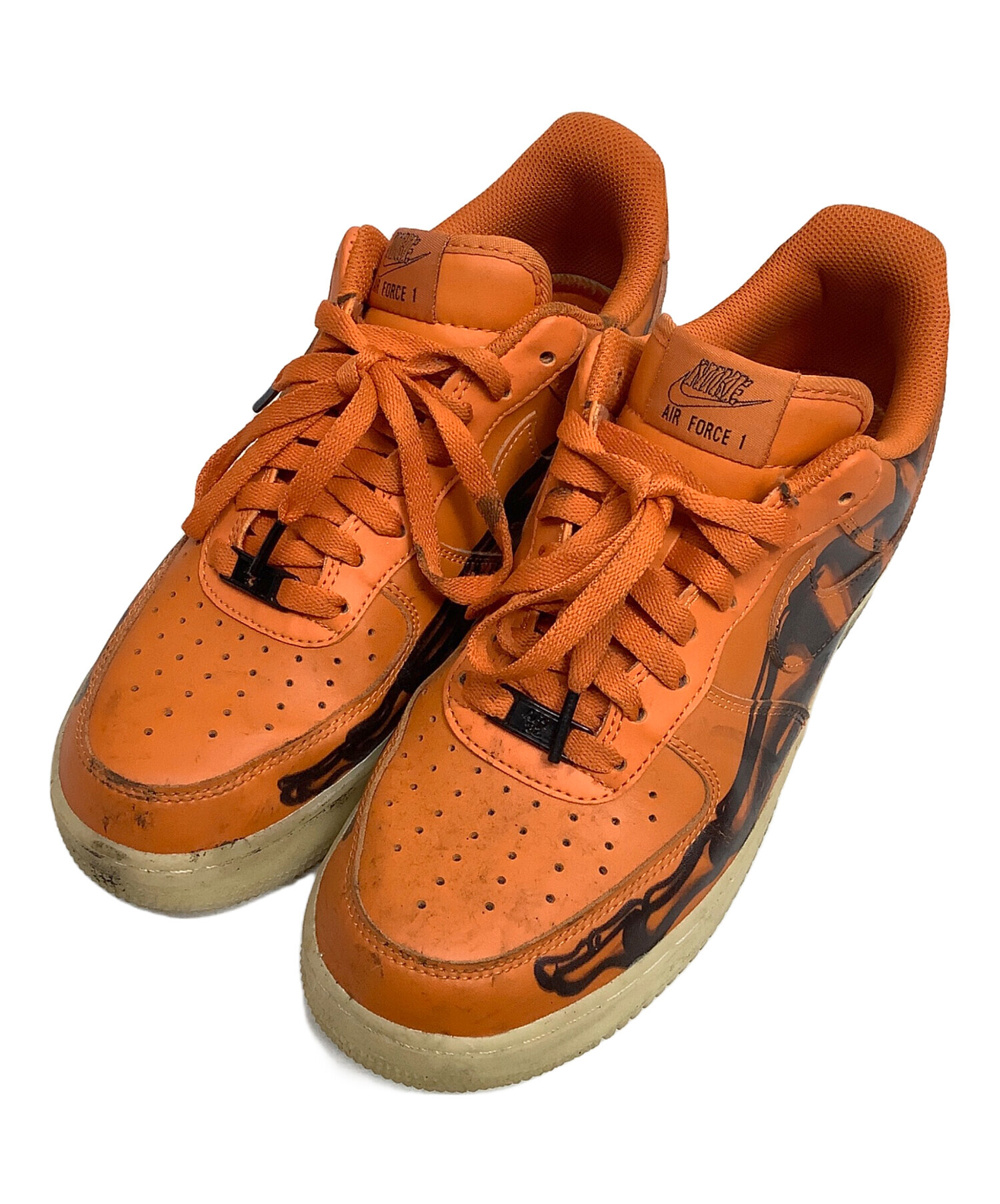 中古・古着通販】NIKE (ナイキ) ローカットスニーカー オレンジ サイズ 