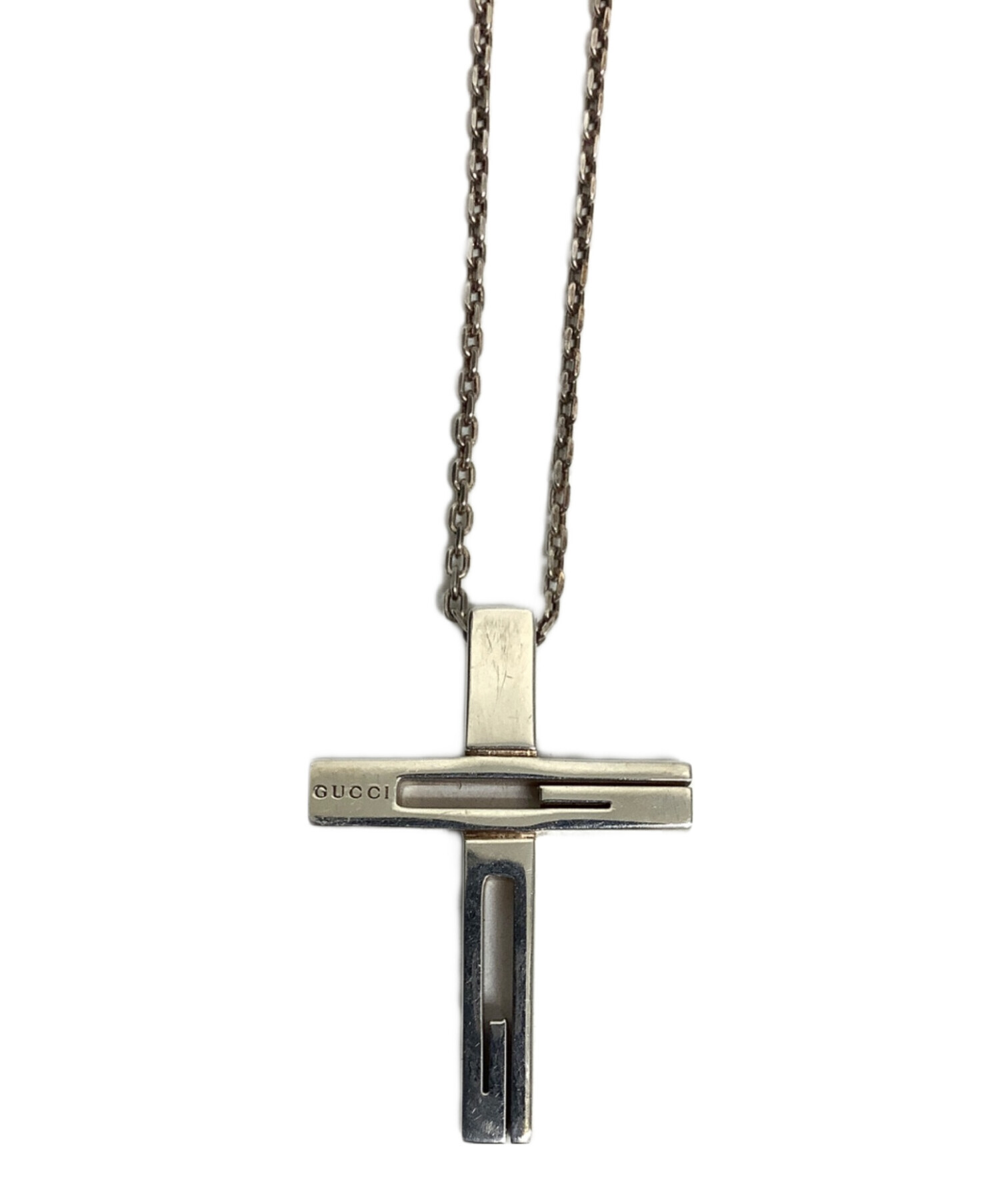 GUCCI クロスネックレス gucci ネックレス メンズ レディース グッチ ペンダント Gクロス