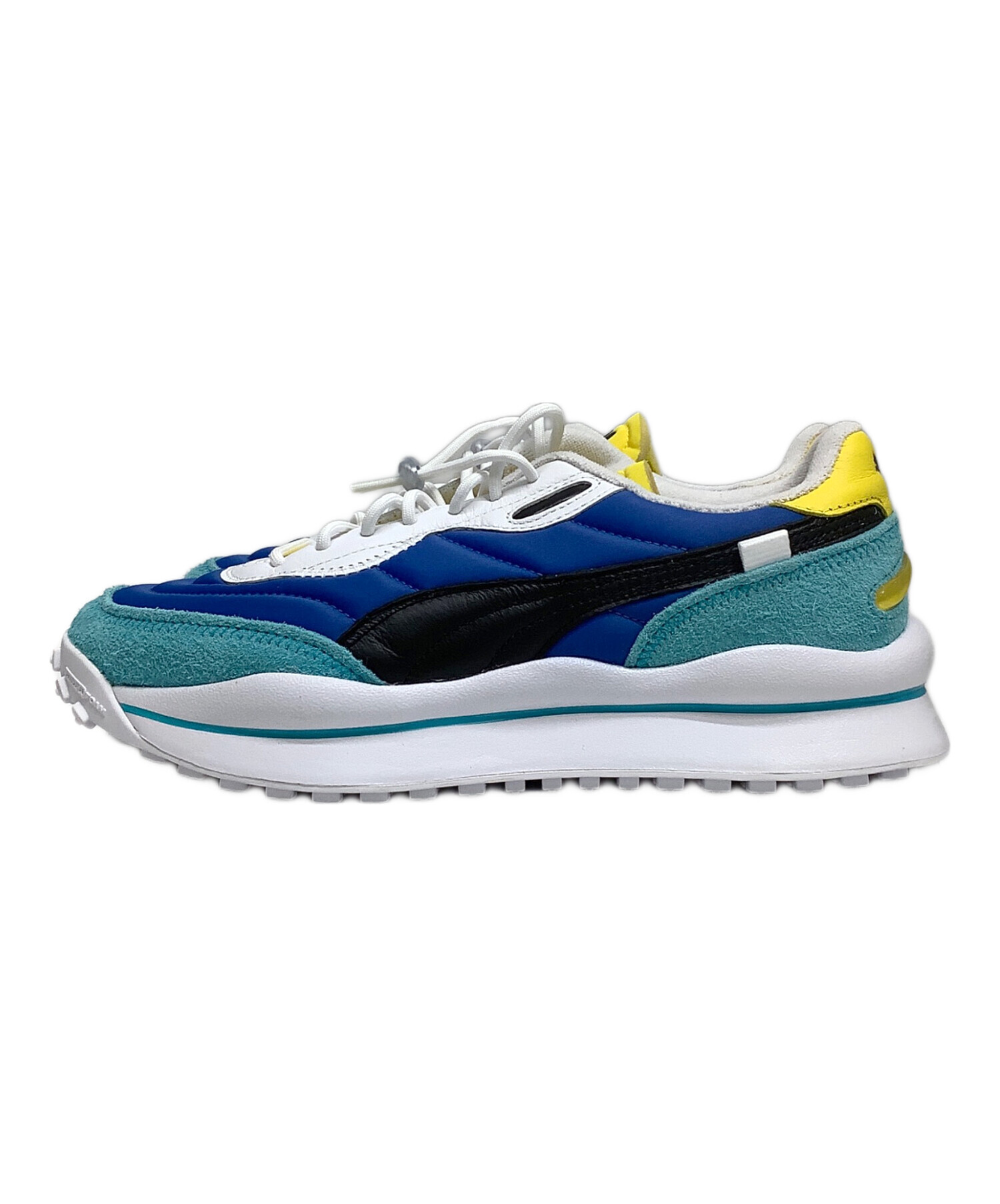 中古・古着通販】PUMA (プーマ) スニーカー ブルー×グリーン×イエロー 