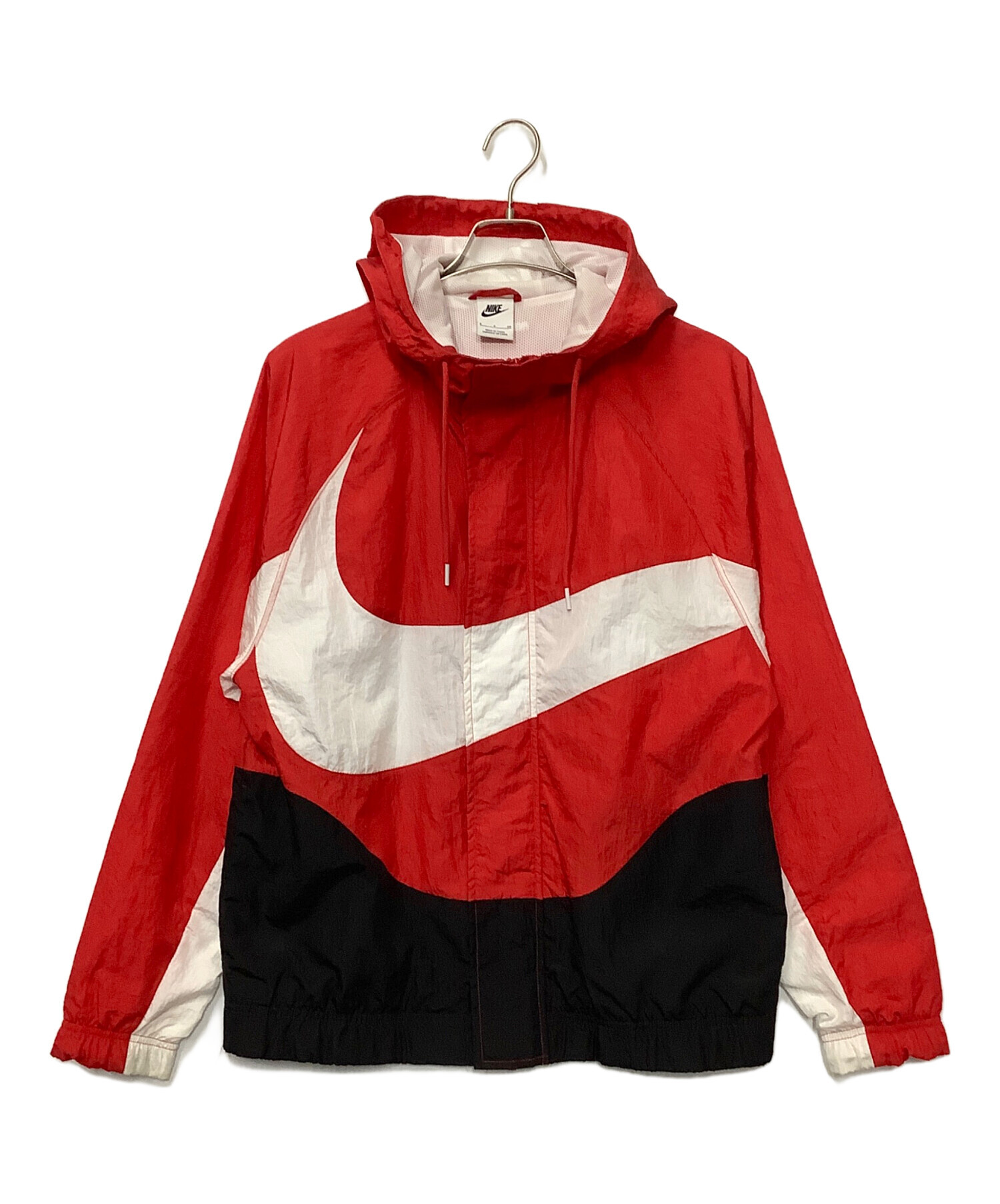 中古・古着通販】NIKE (ナイキ) ナイロンジャケット レッド サイズ:S