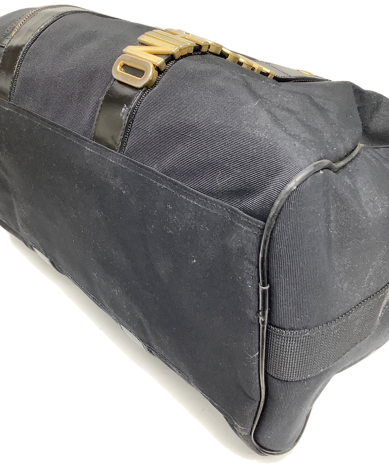 中古・古着通販】MOSCHINO (モスキーノ) ボストンバッグ ブラック