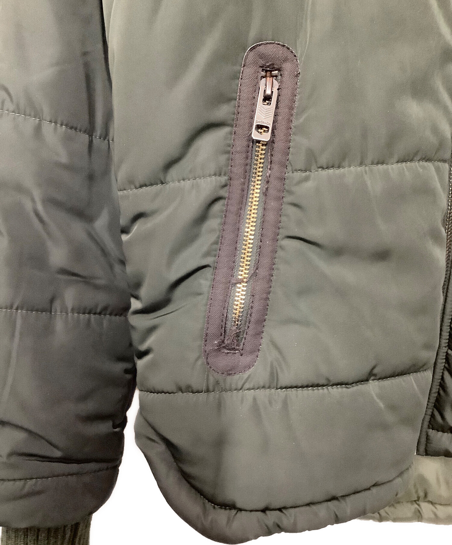 中古・古着通販】DIESEL (ディーゼル) 中綿ジャケット グリーン サイズ 